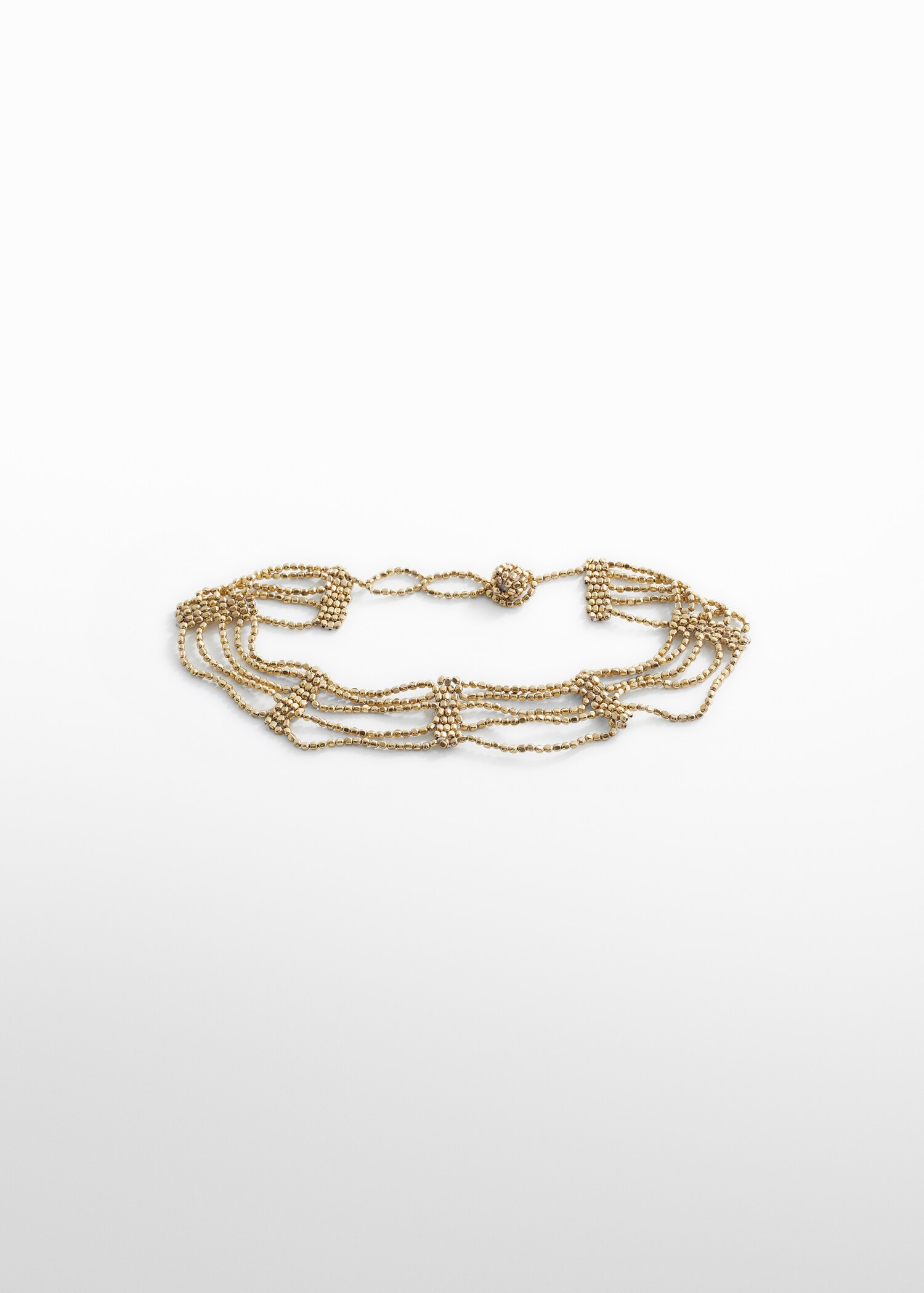 Collar abalorios metálicos - Artículo sin modelo