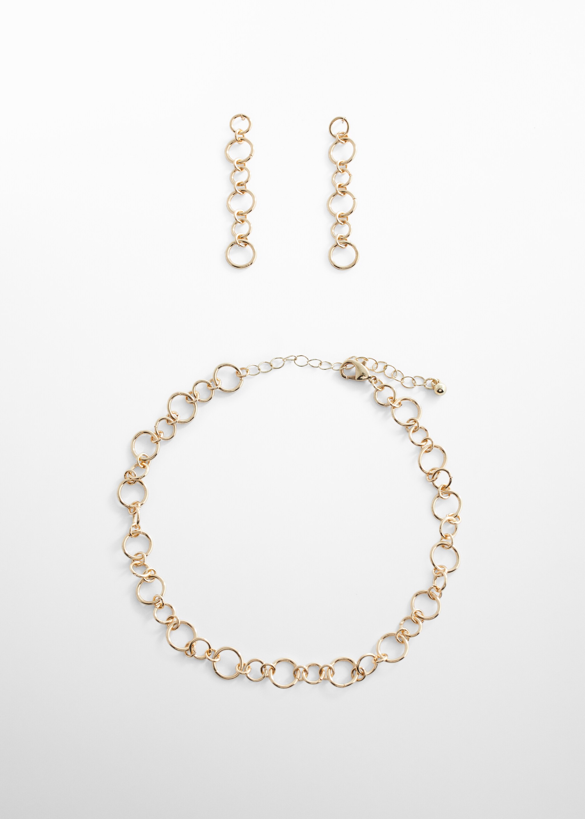 Combined hoops necklace - Article without model
