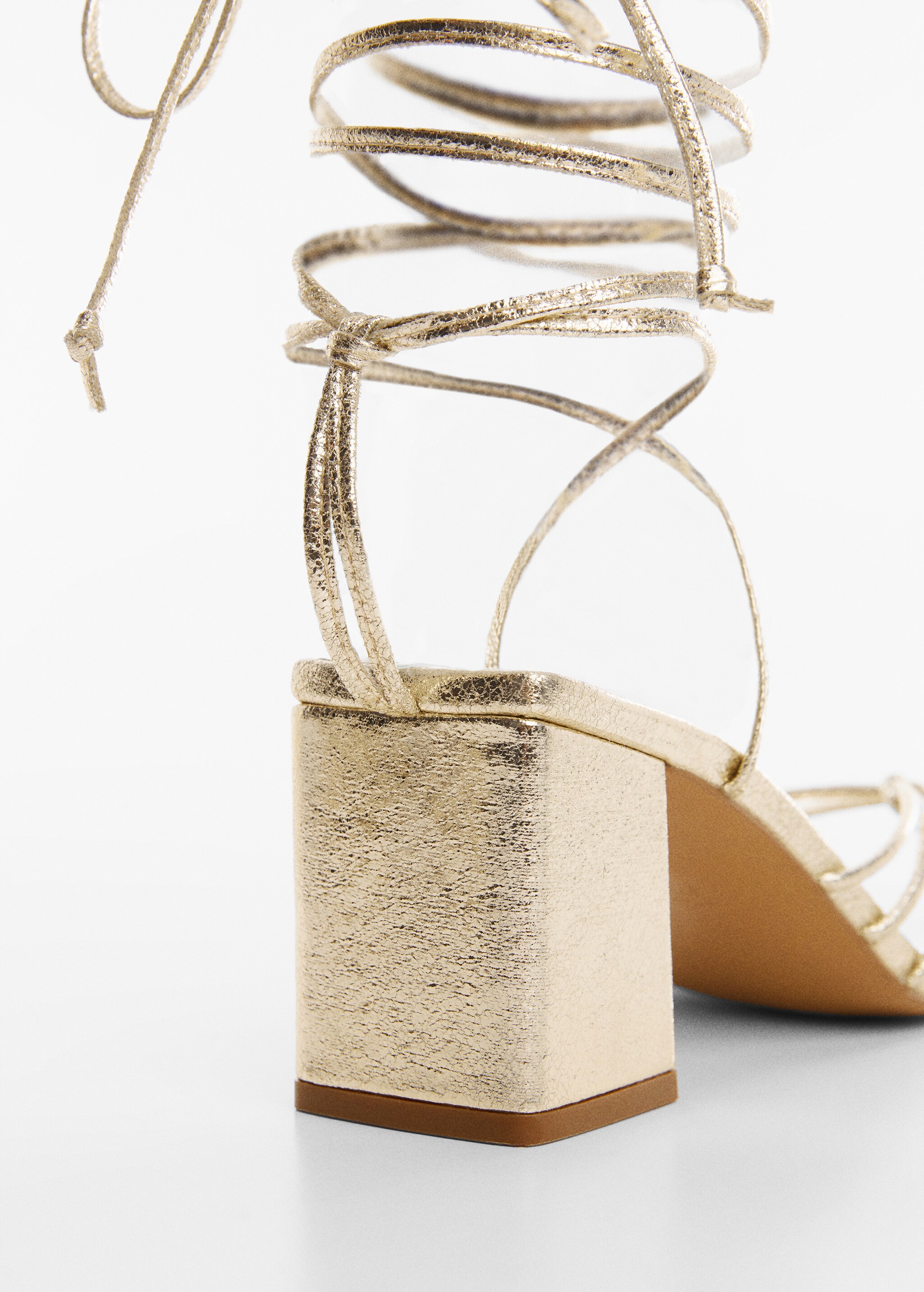 Metallic strappy heeled sandal - Details of the article 2