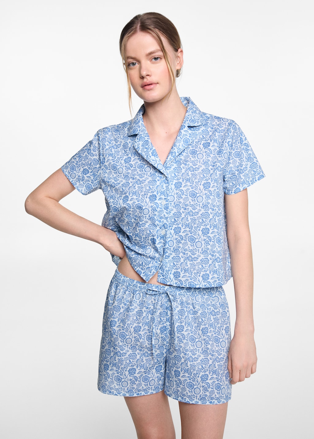 Mango Kurzer Print-Pyjama