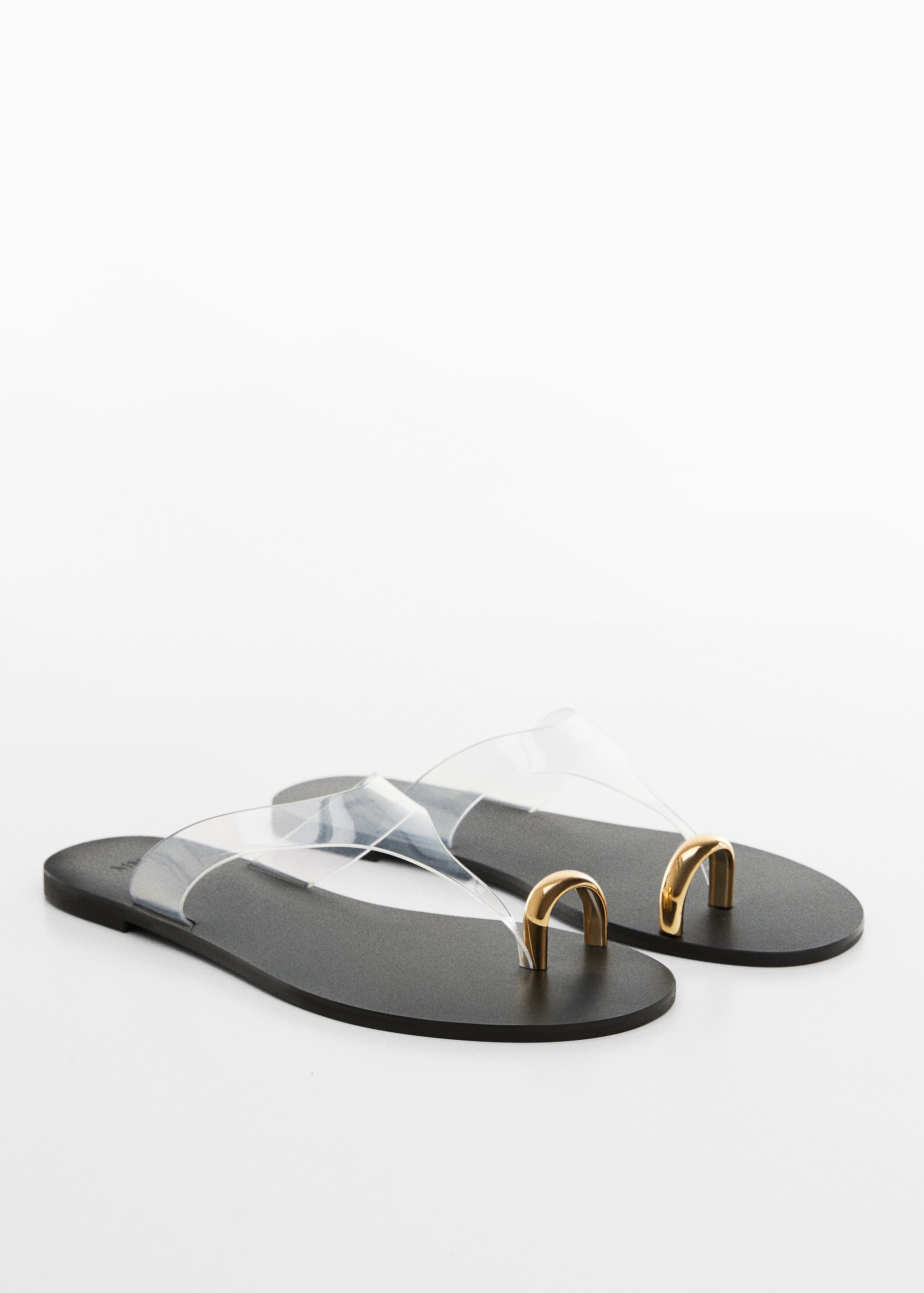 Sandales cuir vinyle - Plan moyen