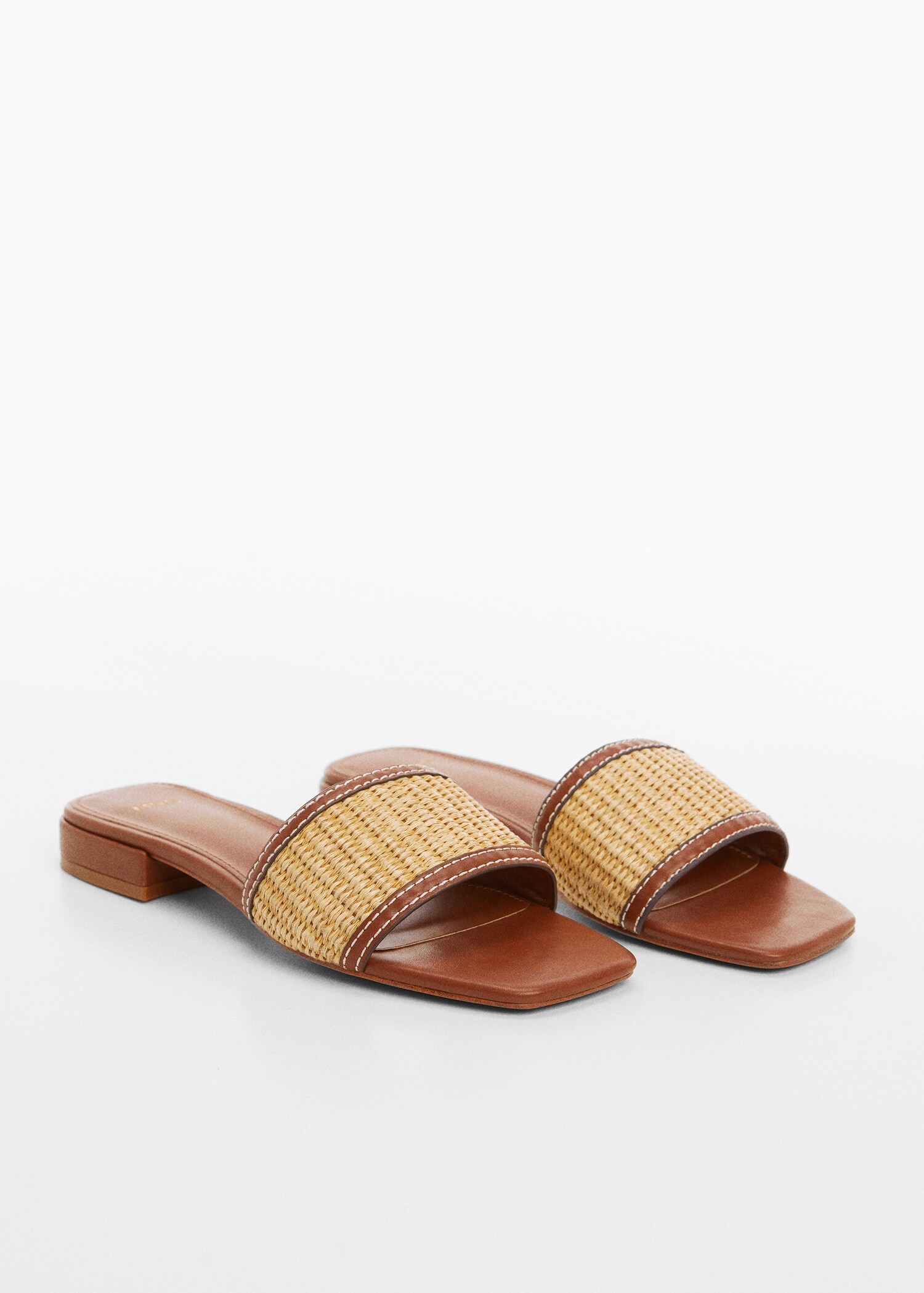Raffia strap sandal - Medium plane
