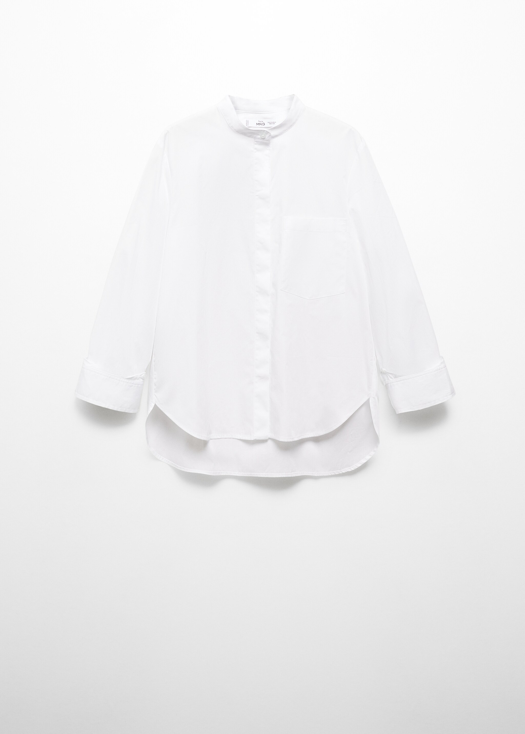 Camisa de algodão com botões - Artigo sem modelo