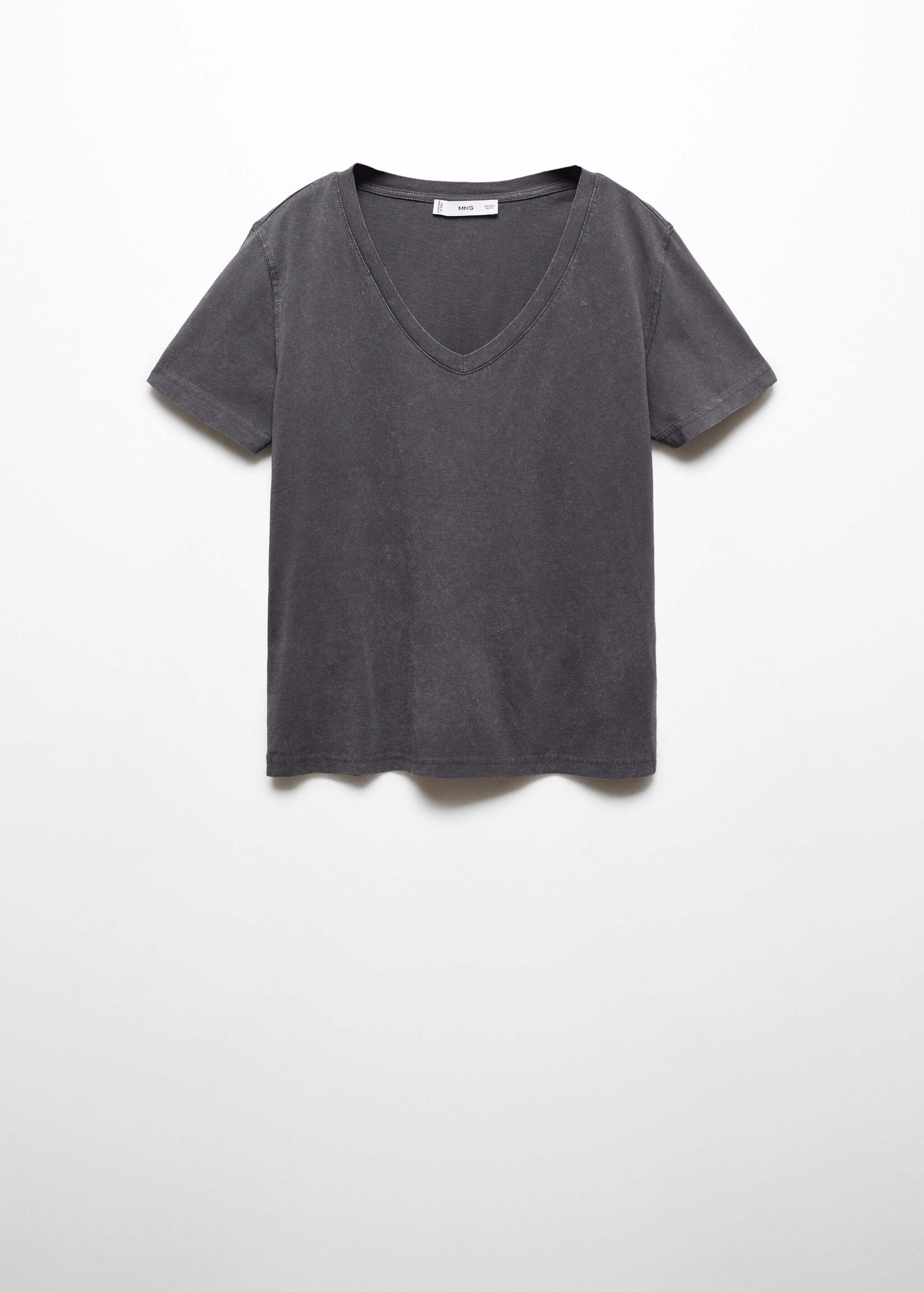 V-neck cotton T-shirt - Article without model