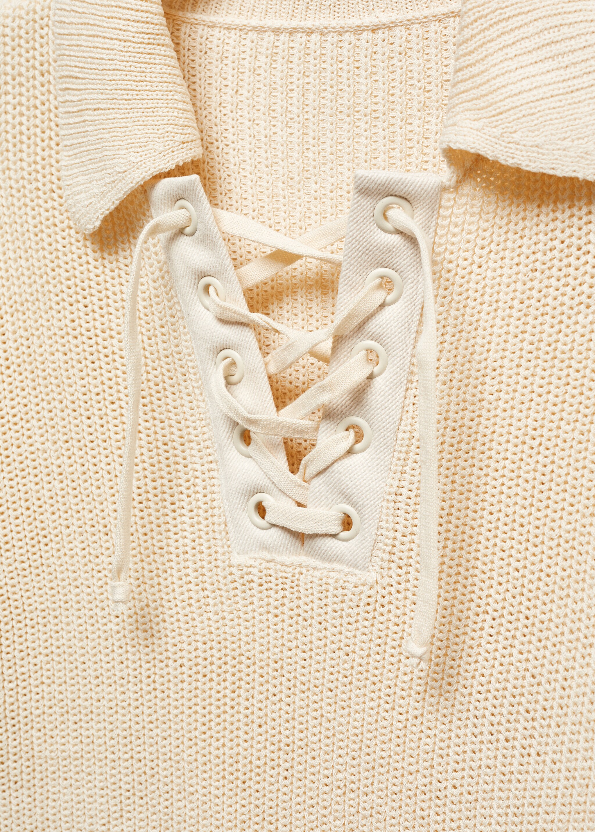 V-neck drawstring pullover - Details of the article 8