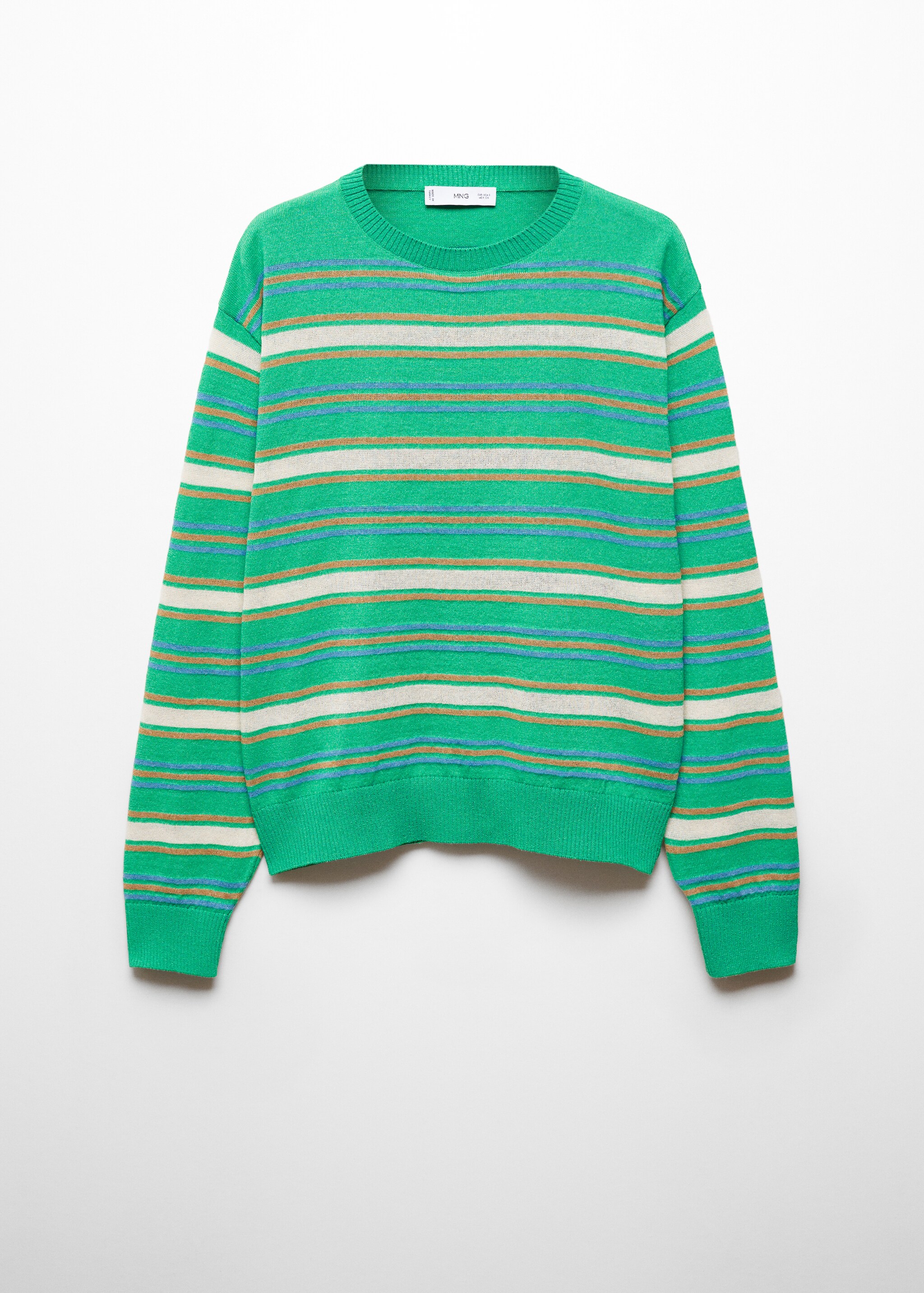 Round-neck striped sweater - Article without model