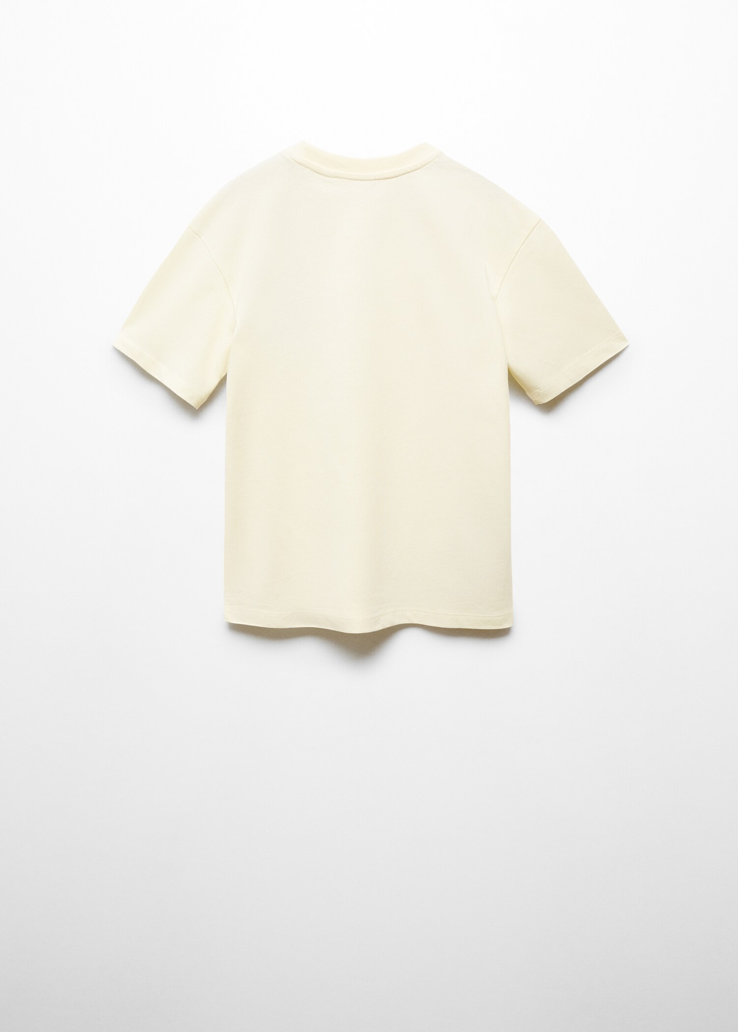 T-shirt met getextureerde boodschap - Achterkant van het artikel