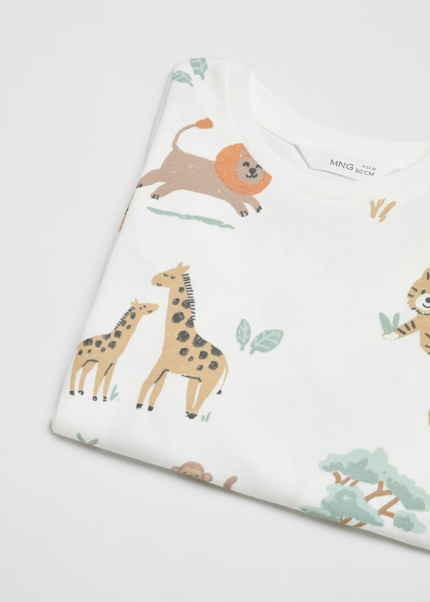 T-shirt coton imprimé animaux - Détail de l'article 0