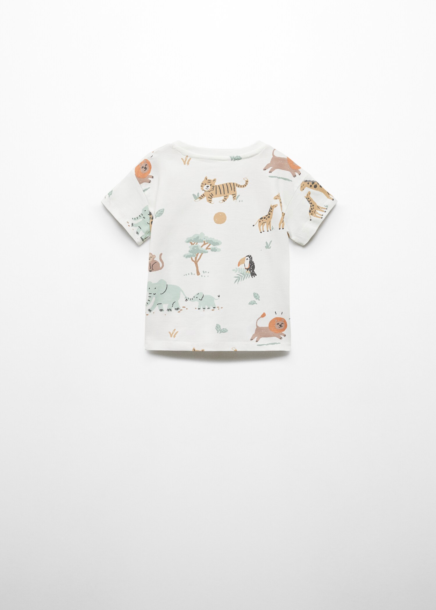 T-shirt coton imprimé animaux - Verso de l’article