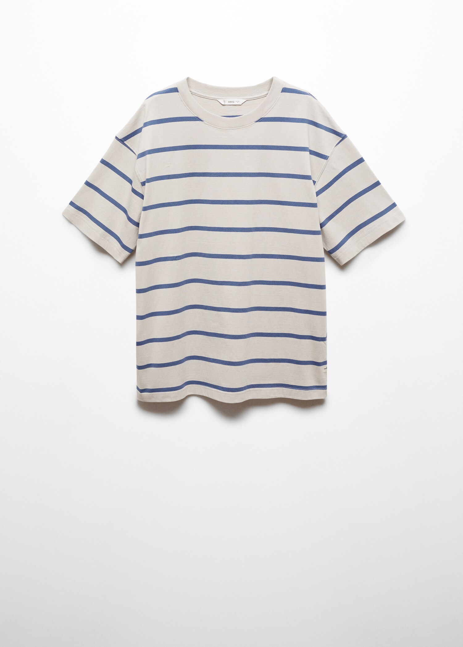 Randig bomull t-shirt - Artikel utan modell