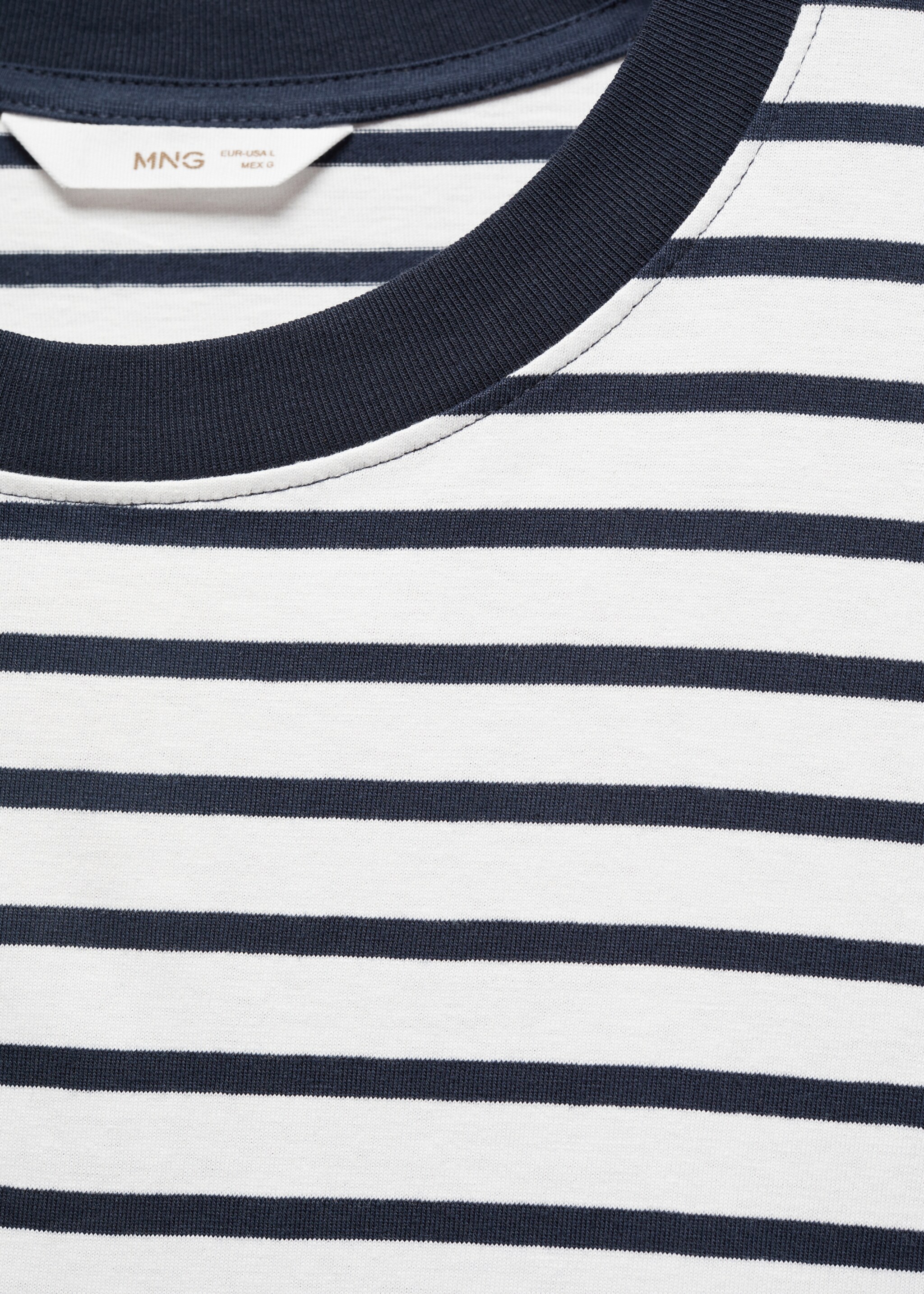 Striped cotton T-shirt - Details of the article 8