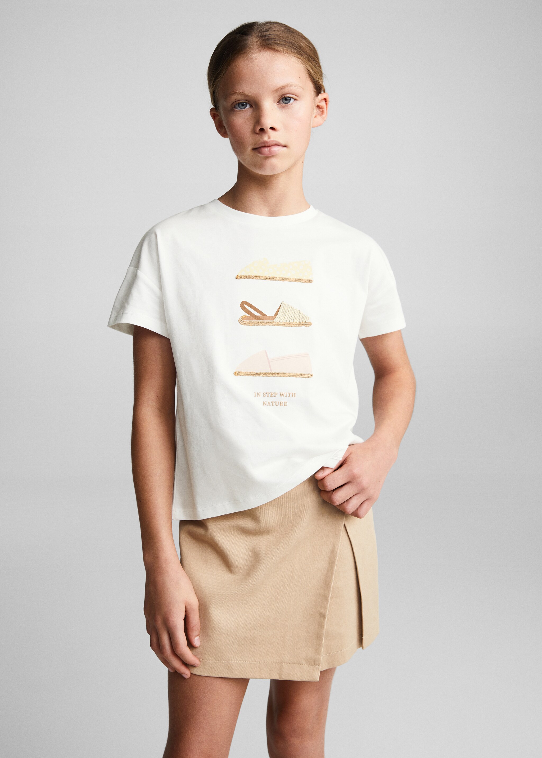 Short-sleeved printed t-shirt - Medium plane