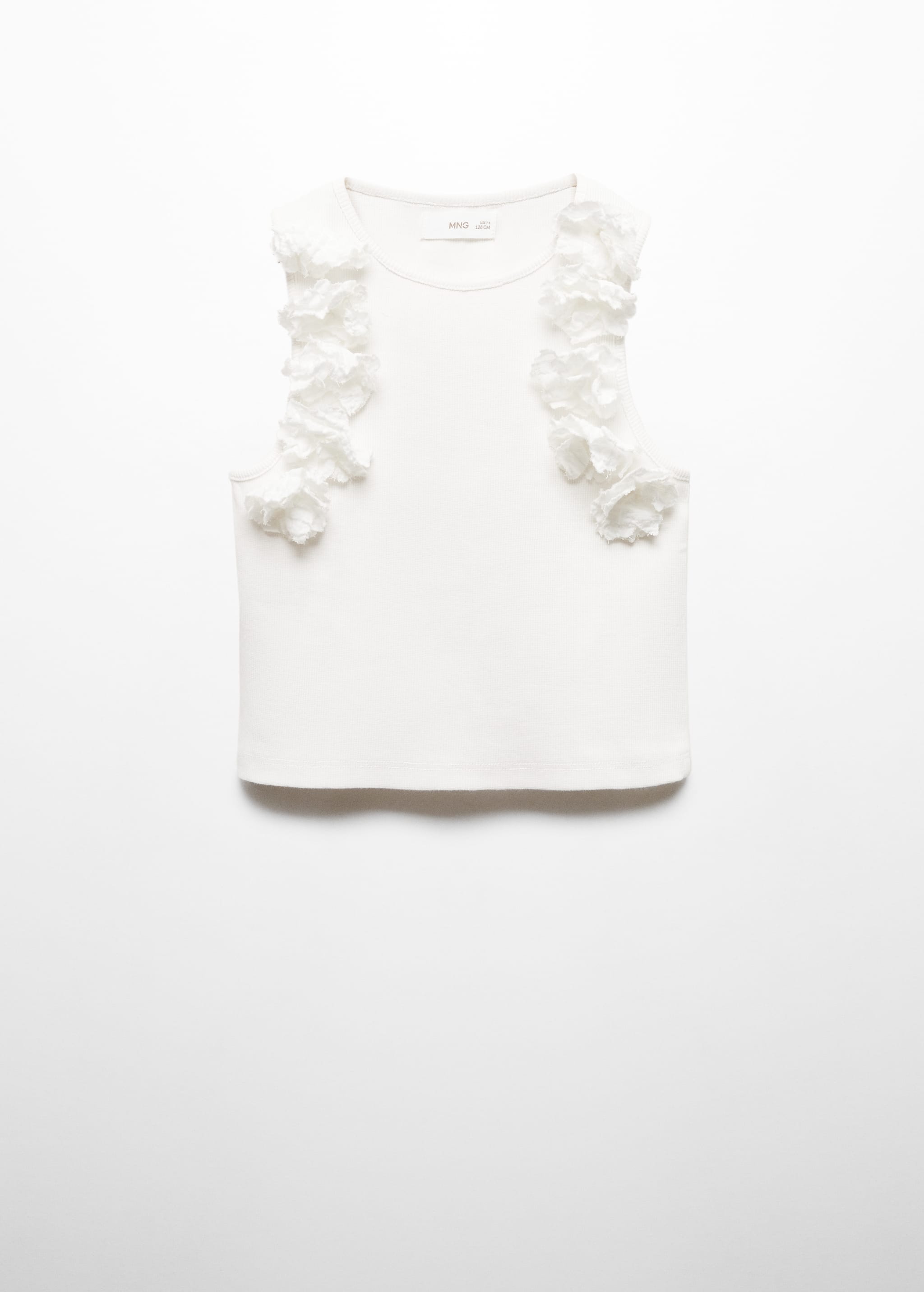Embossed flowers t-shirt - Article without model