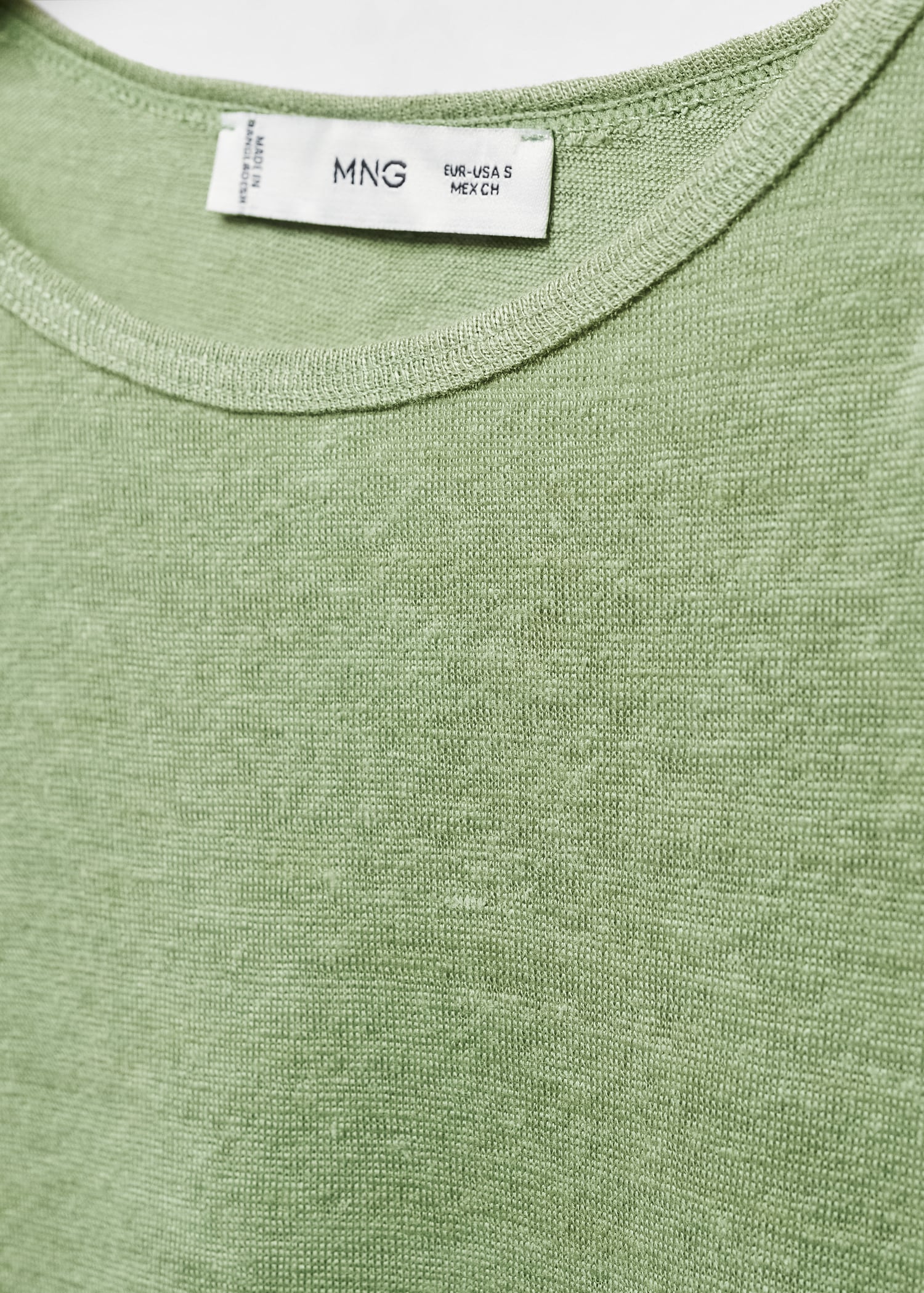 100% linen T-shirt - Details of the article 8