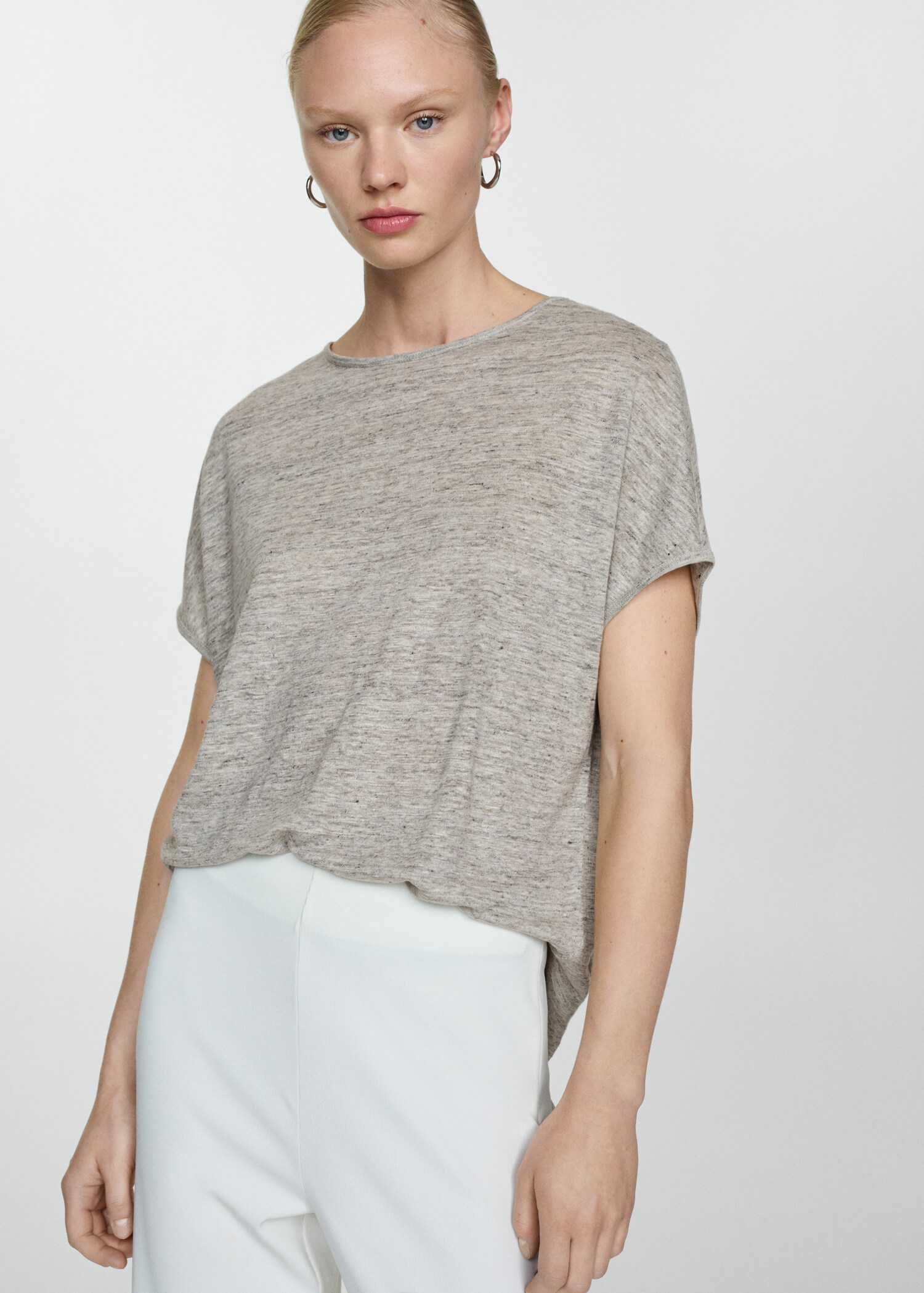 100% linen T-shirt - Medium plane