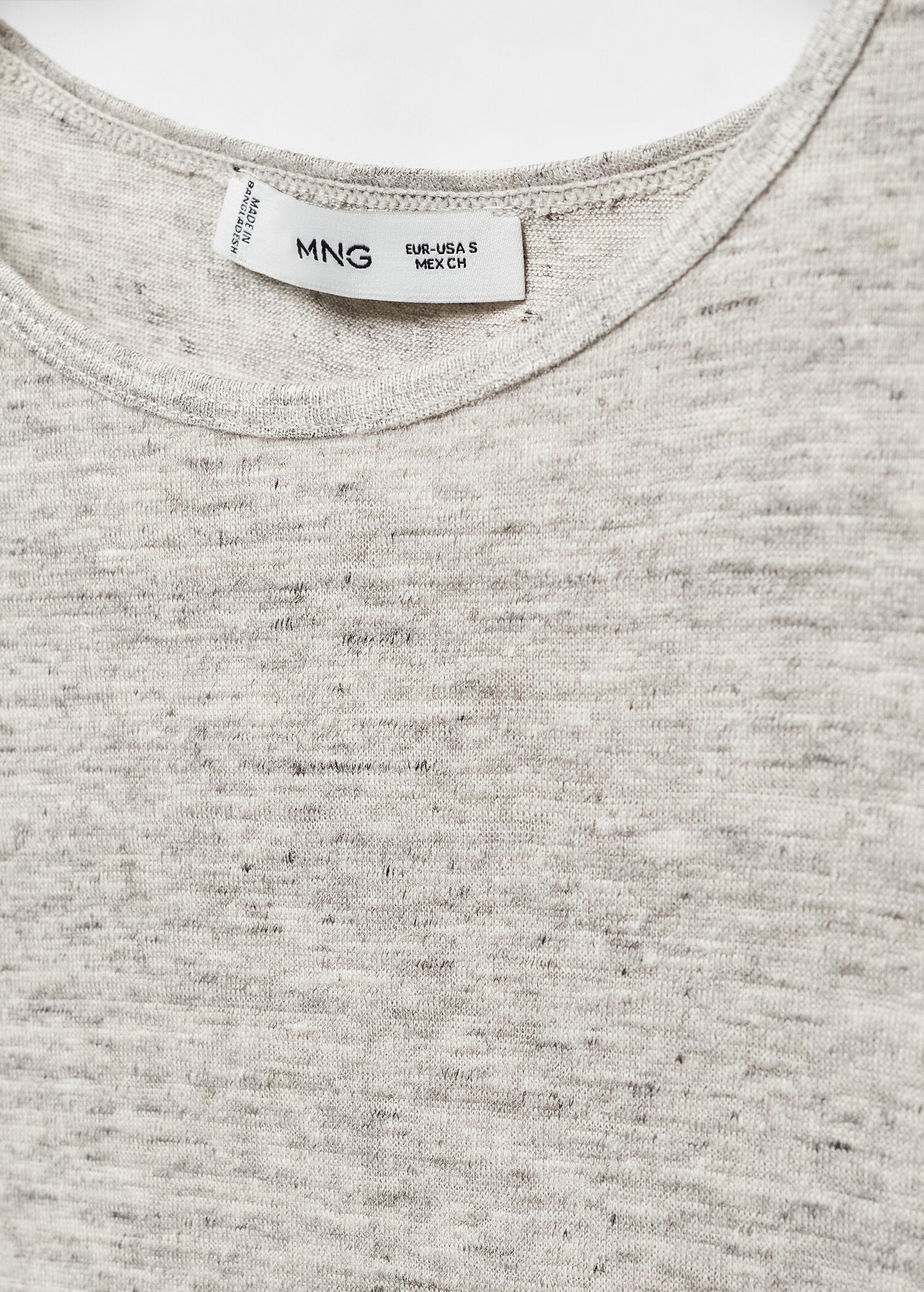 100% linen T-shirt - Details of the article 8