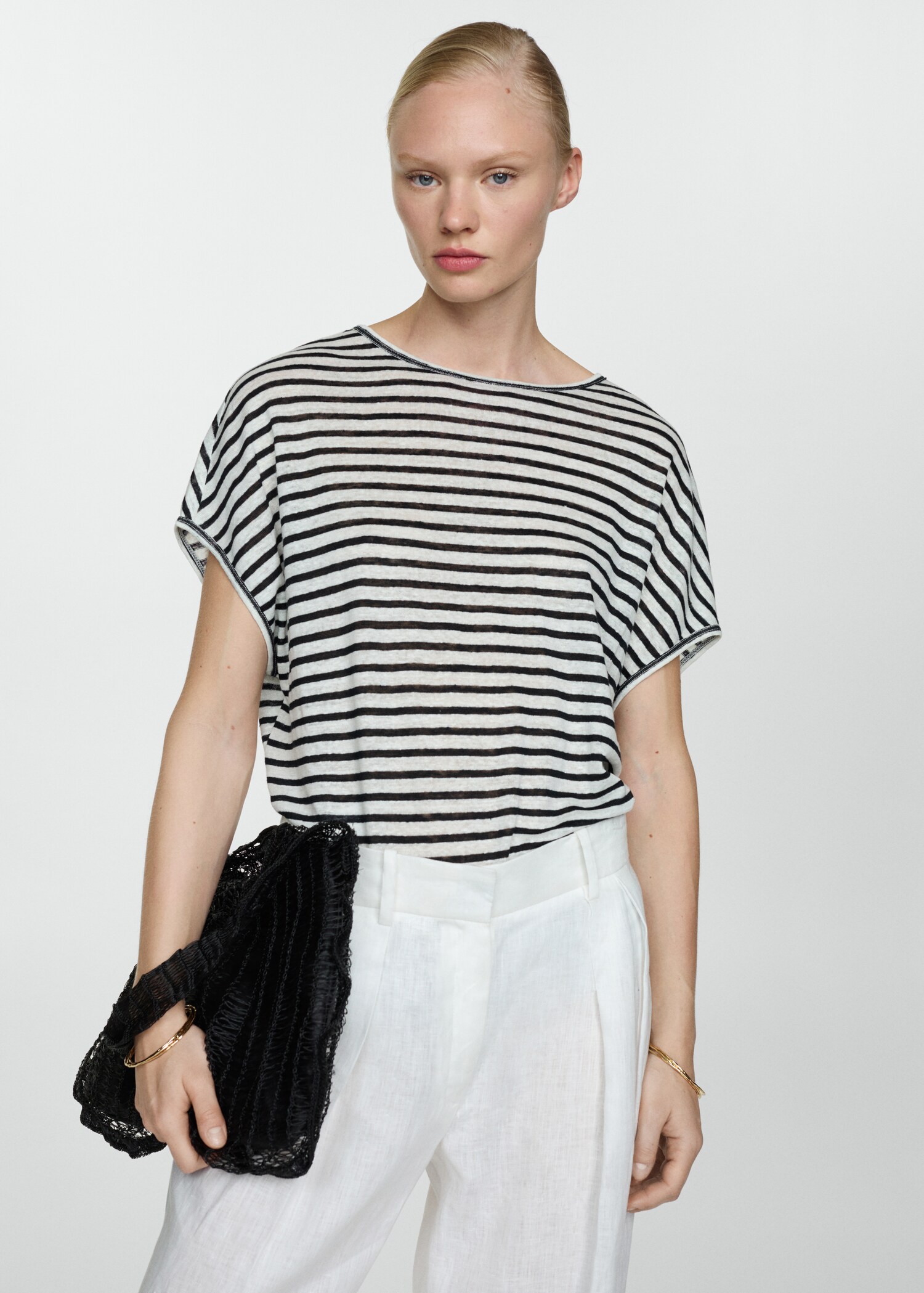 100% linen T-shirt - Medium plane