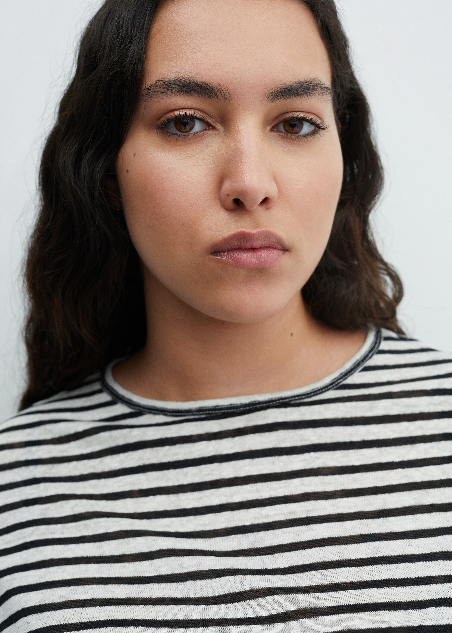 100% linen T-shirt - Details of the article 4