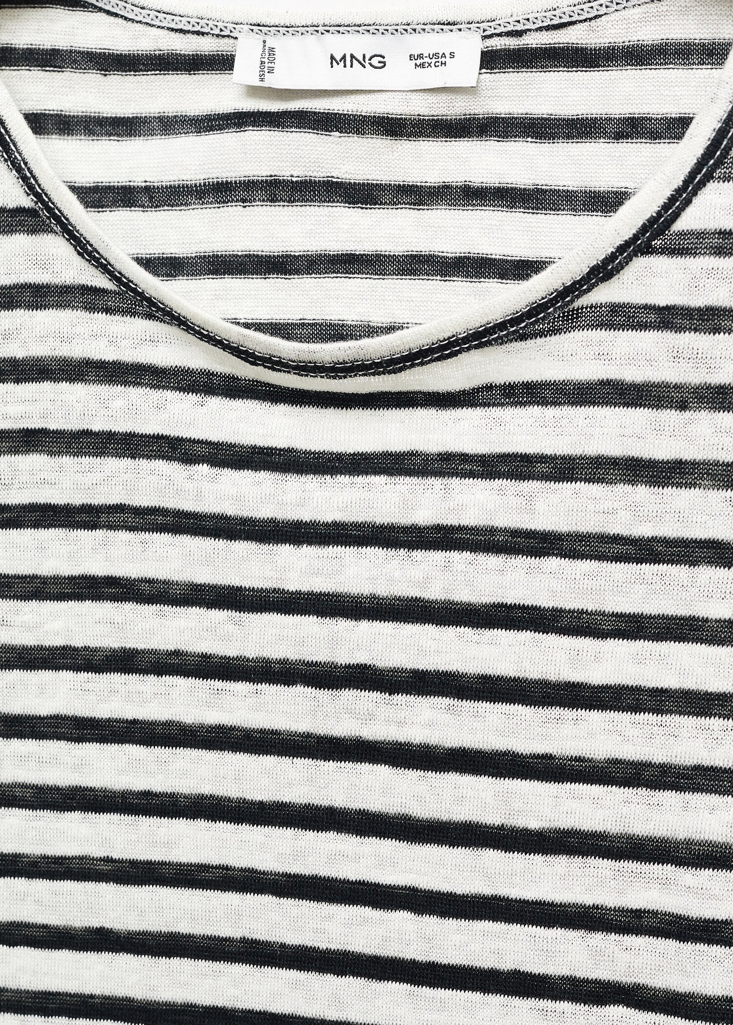 100% linen T-shirt - Details of the article 8