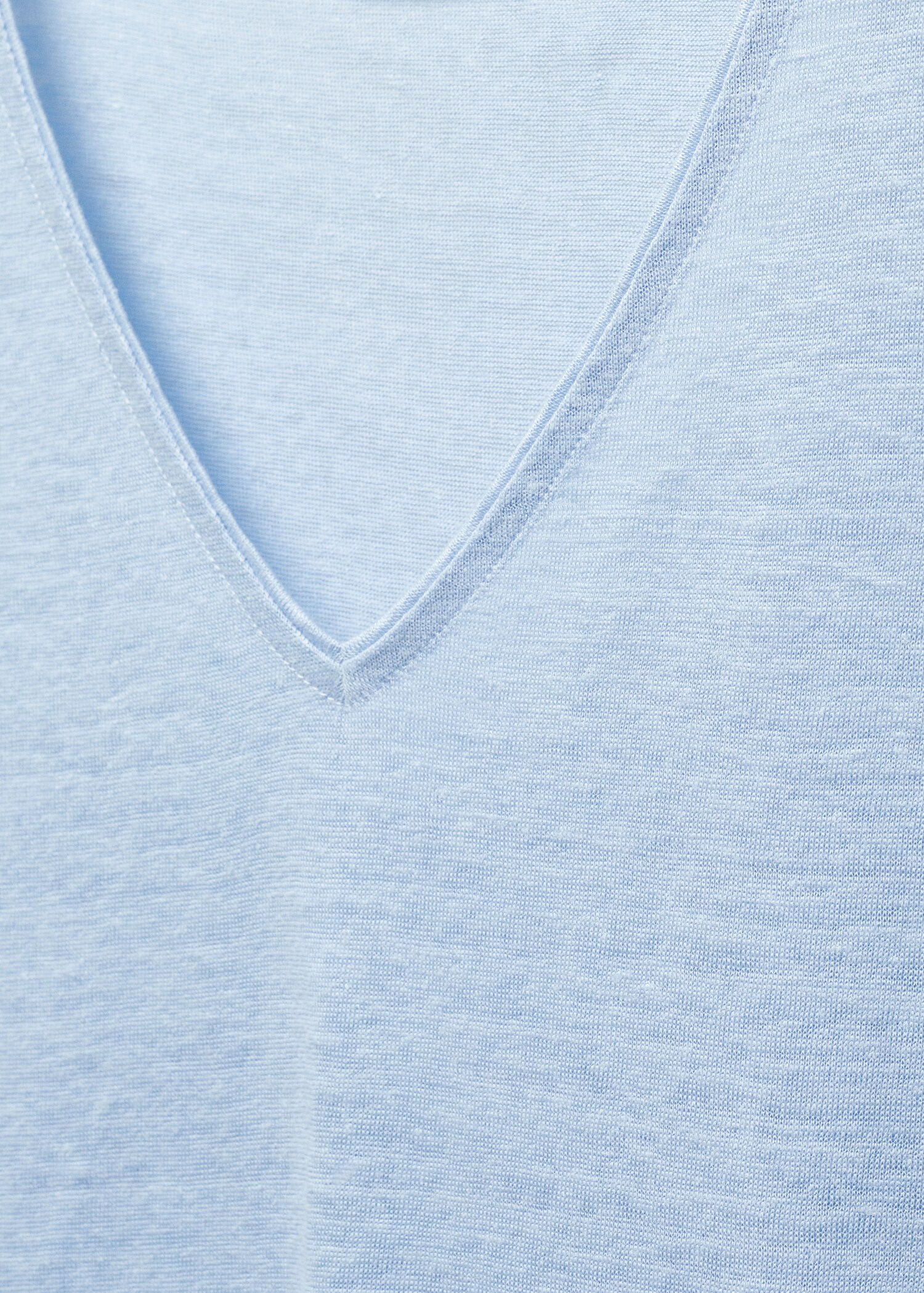 Camiseta lino cuello pico - Detalle del artículo 8