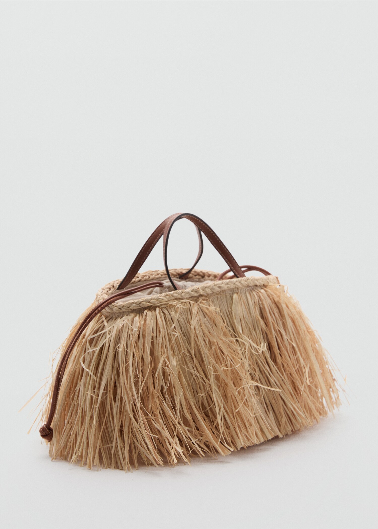 Fringed handbag - Medium plane