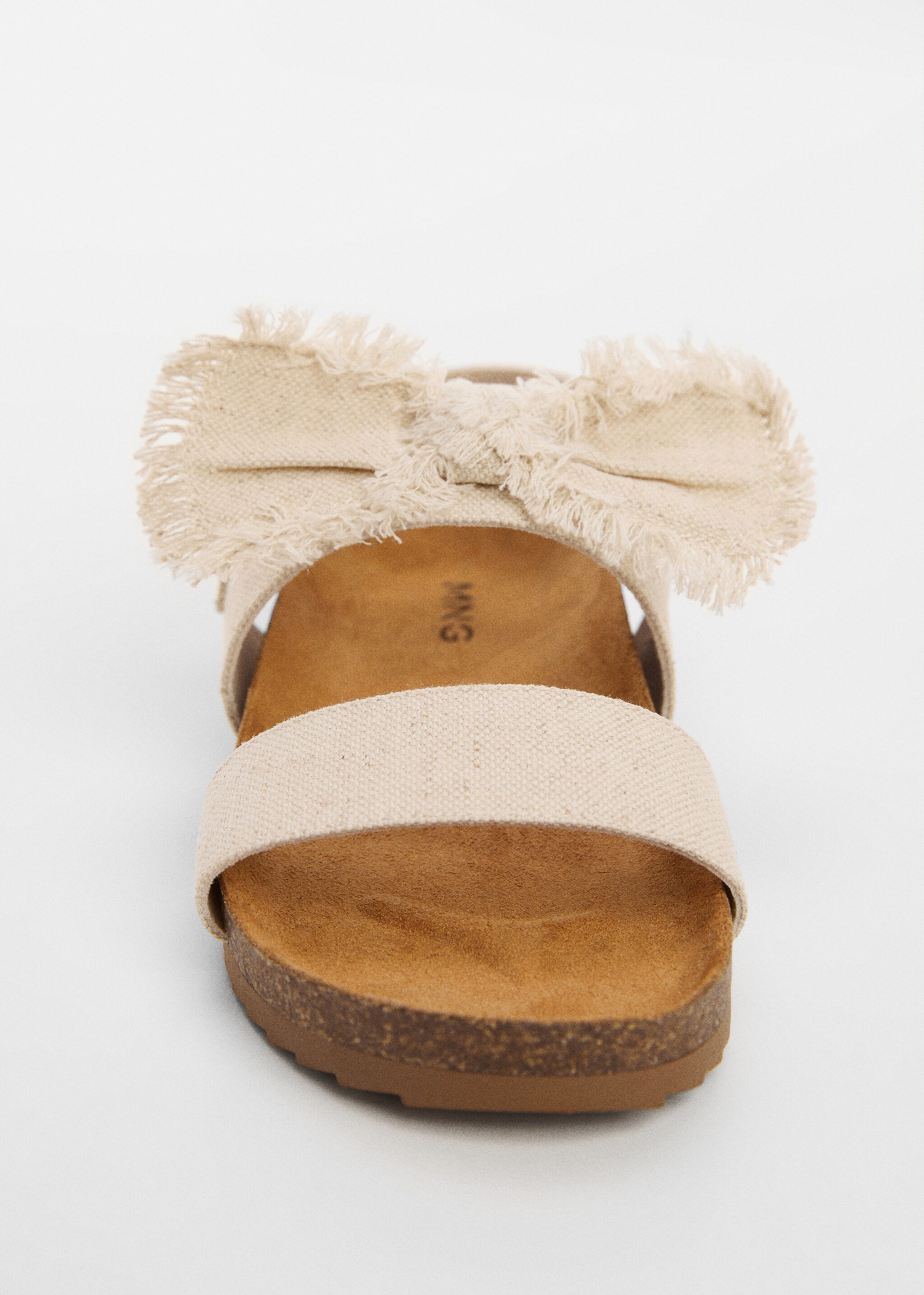 Sandalias tiras lazo - Detalle del artículo 2, Blanco. Ref: 67006333-00.