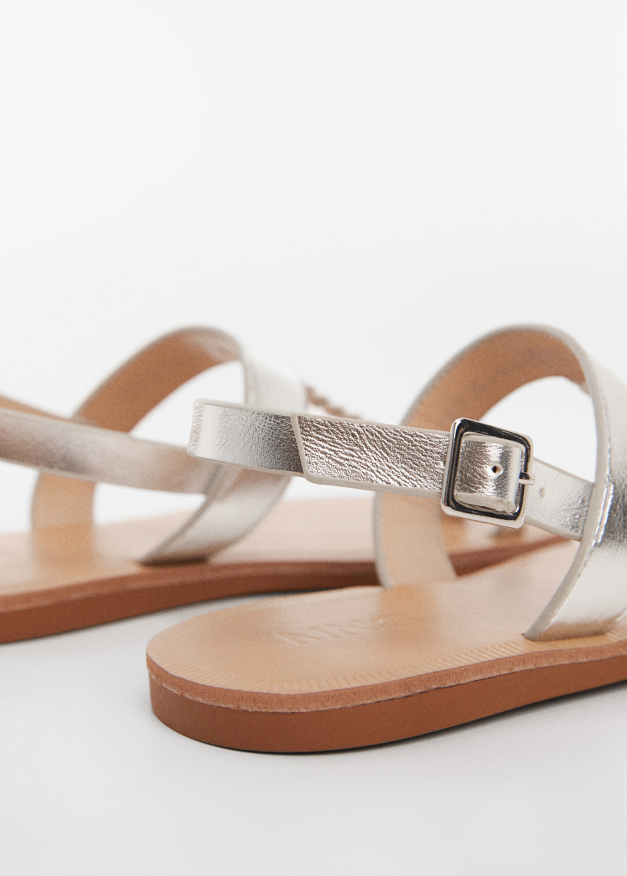 Metallic strap sandals - Details of the article 1