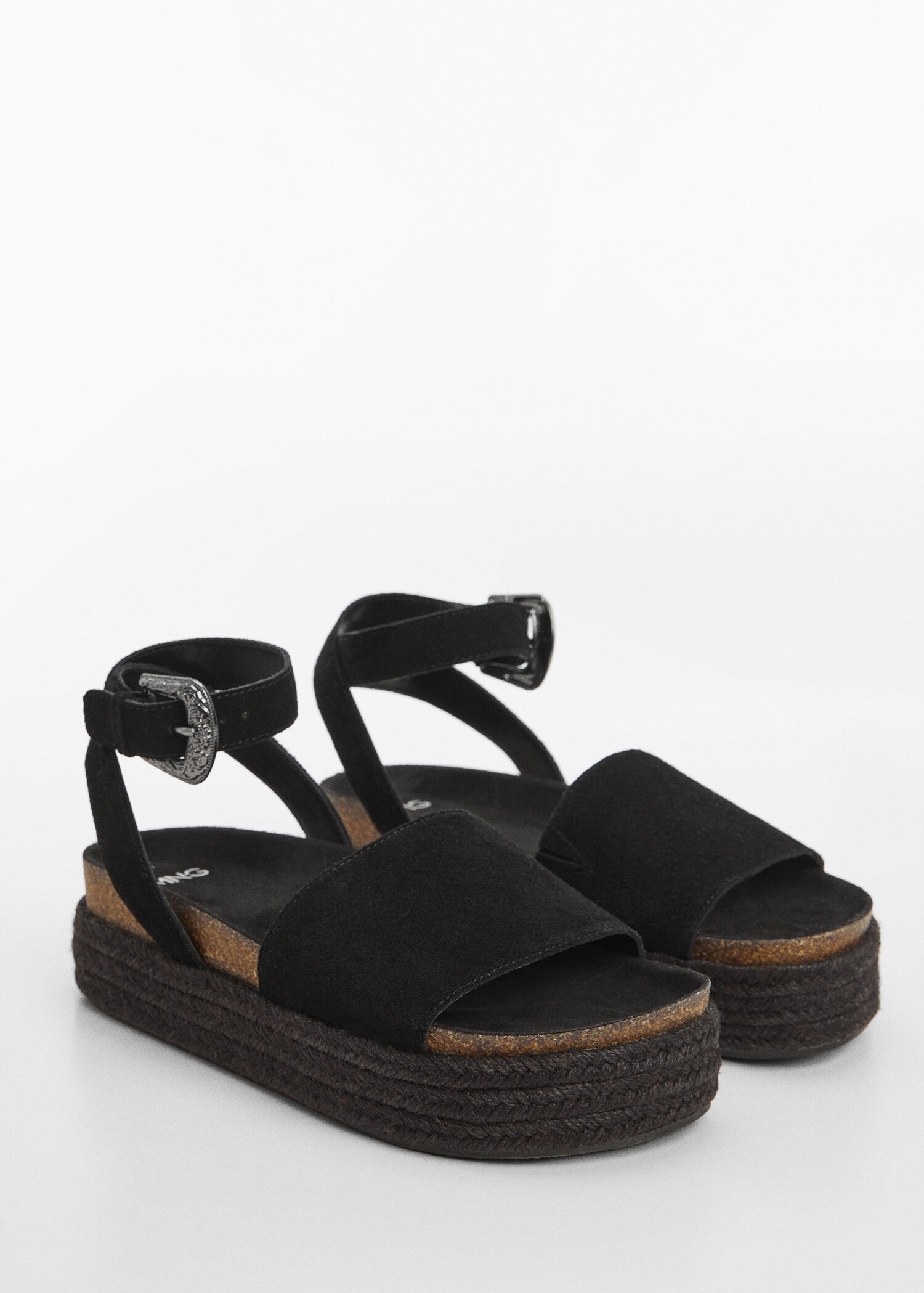 Sandales plateforme cuir - Plan moyen