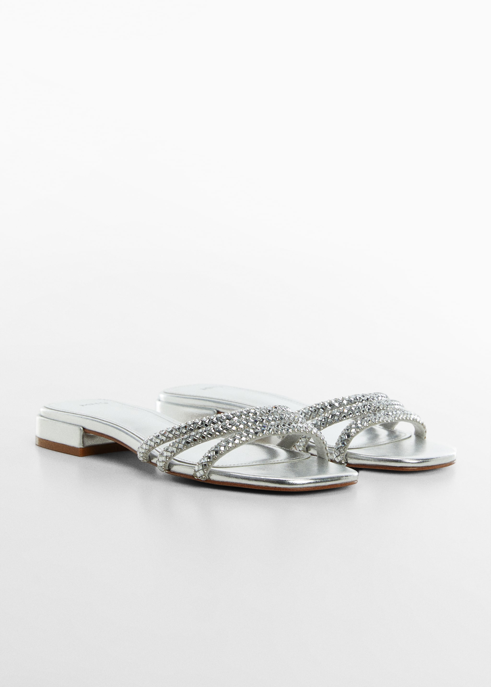 Glitter straps sandal - Medium plane