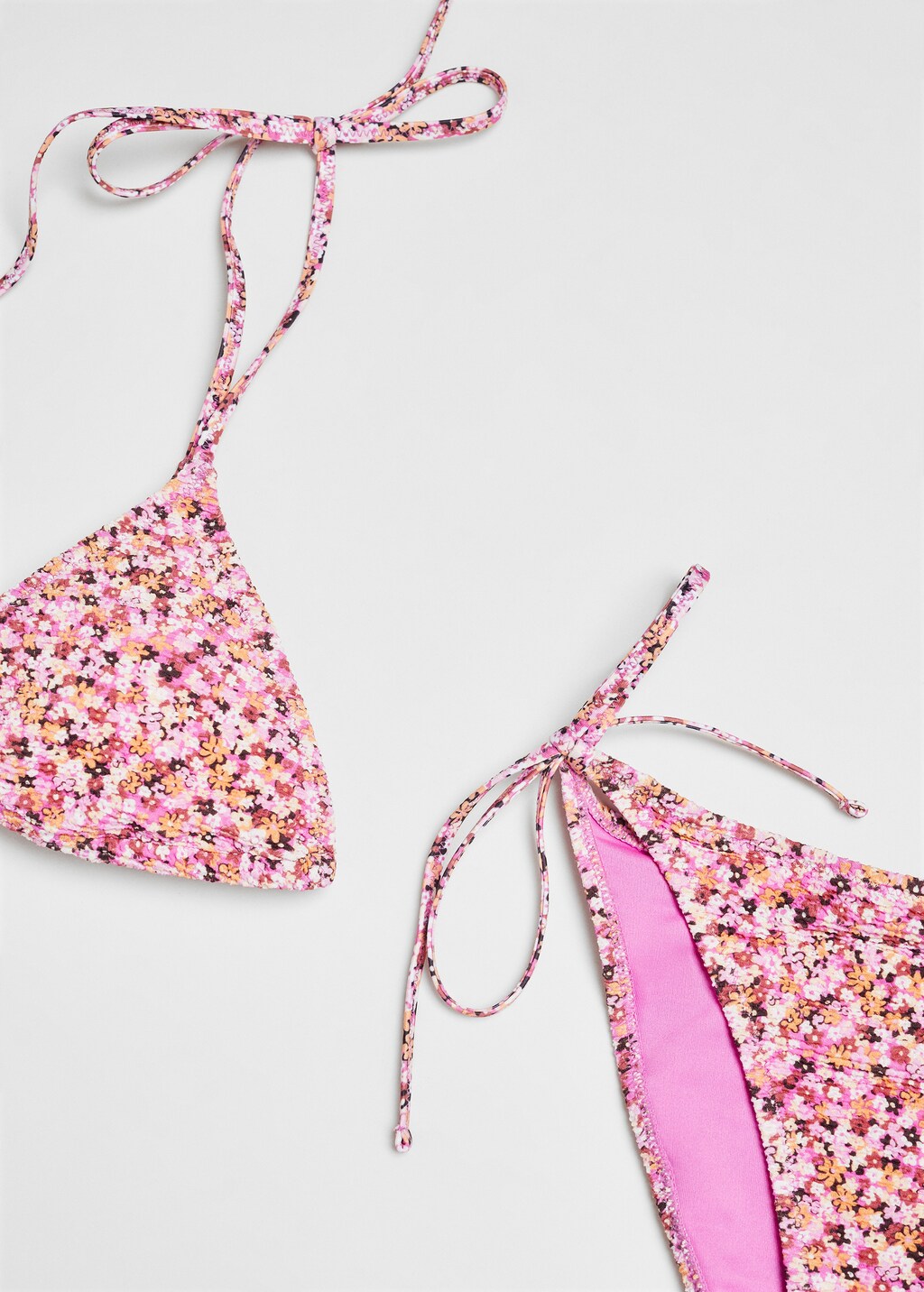 Haut bikini triangle fleuri Femme MANGO Niger