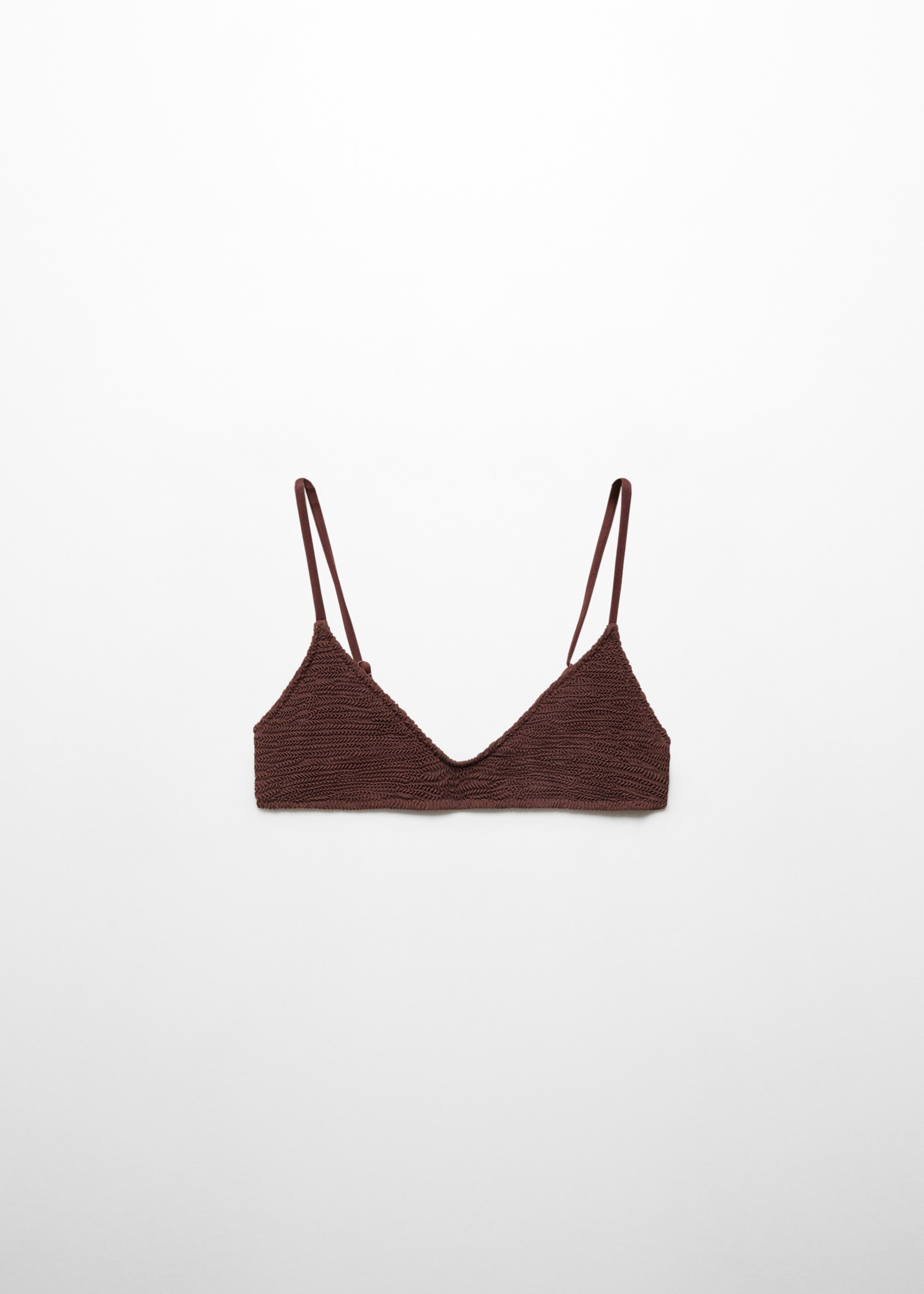 Textured bikini top - Article without model