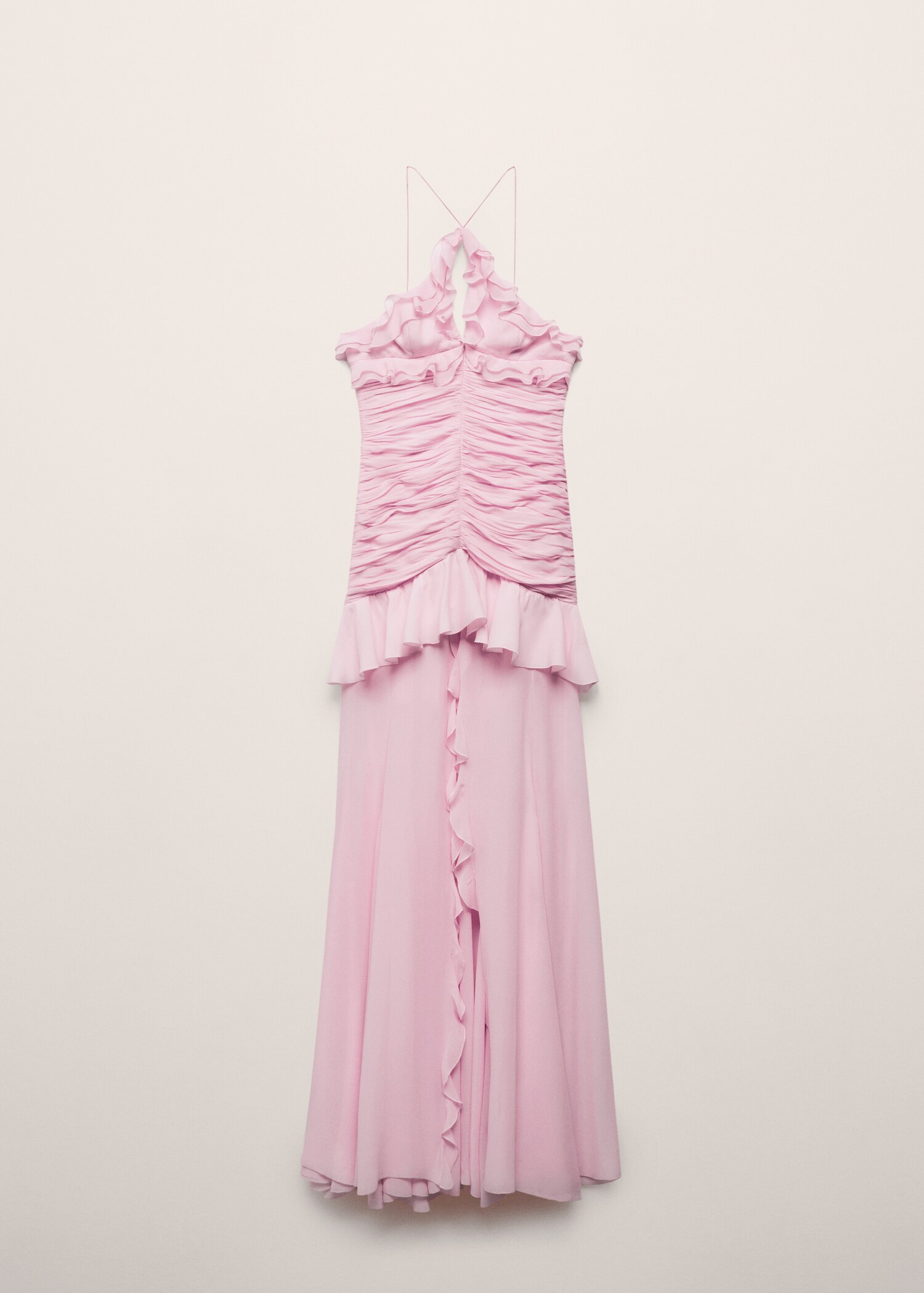 Vestido drapeado escote halter - Artículo sin modelo
