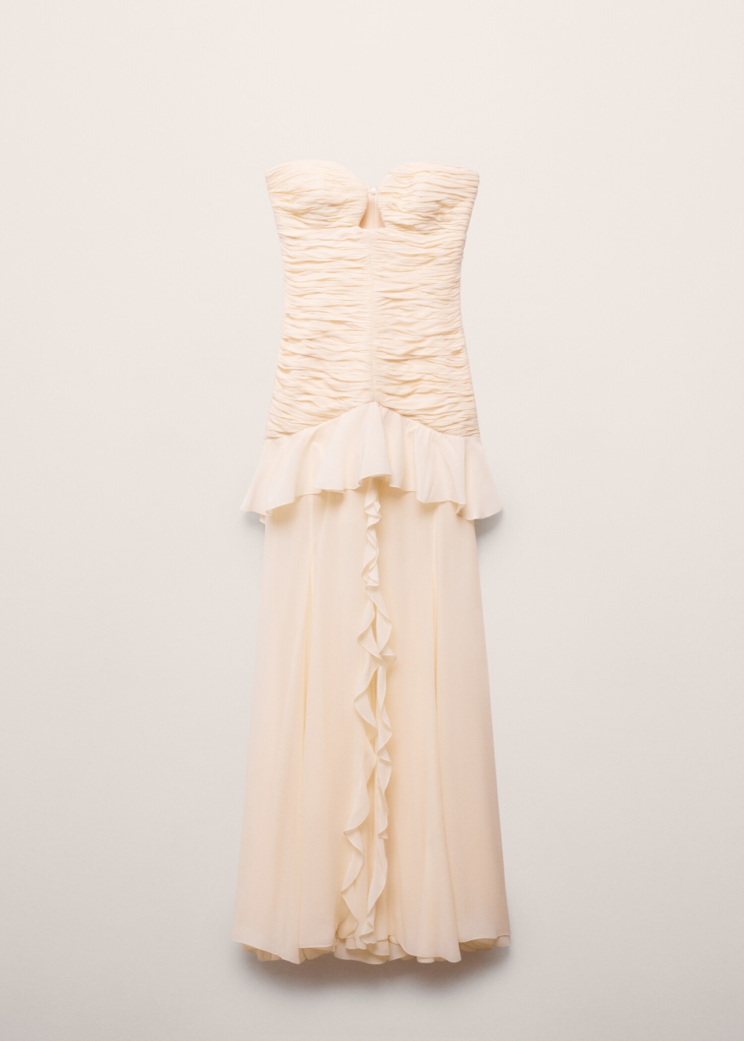 Vestido drapeado escote corazón - Artículo sin modelo