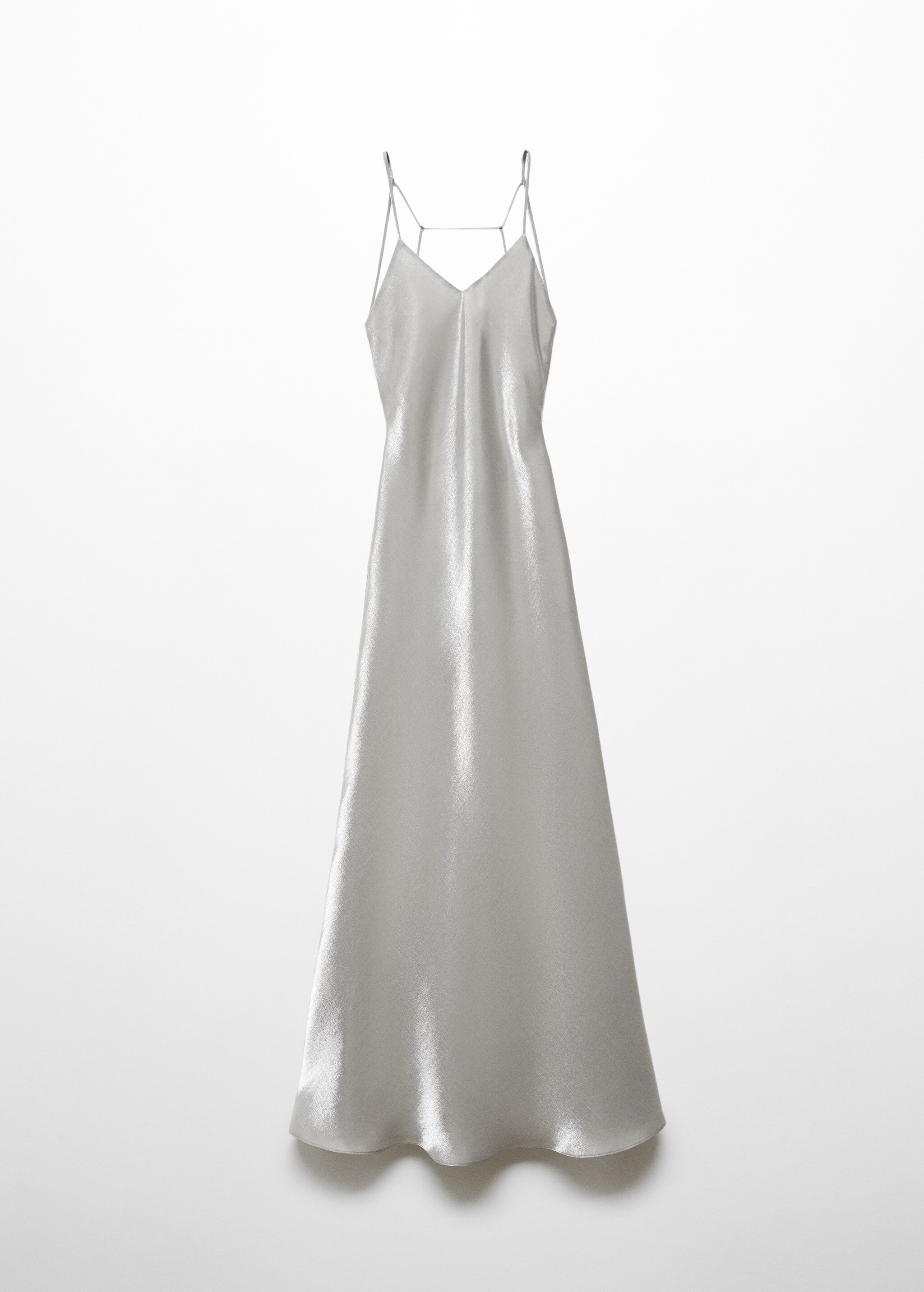 Длинное платье с атласным блеском - Изделие без модели