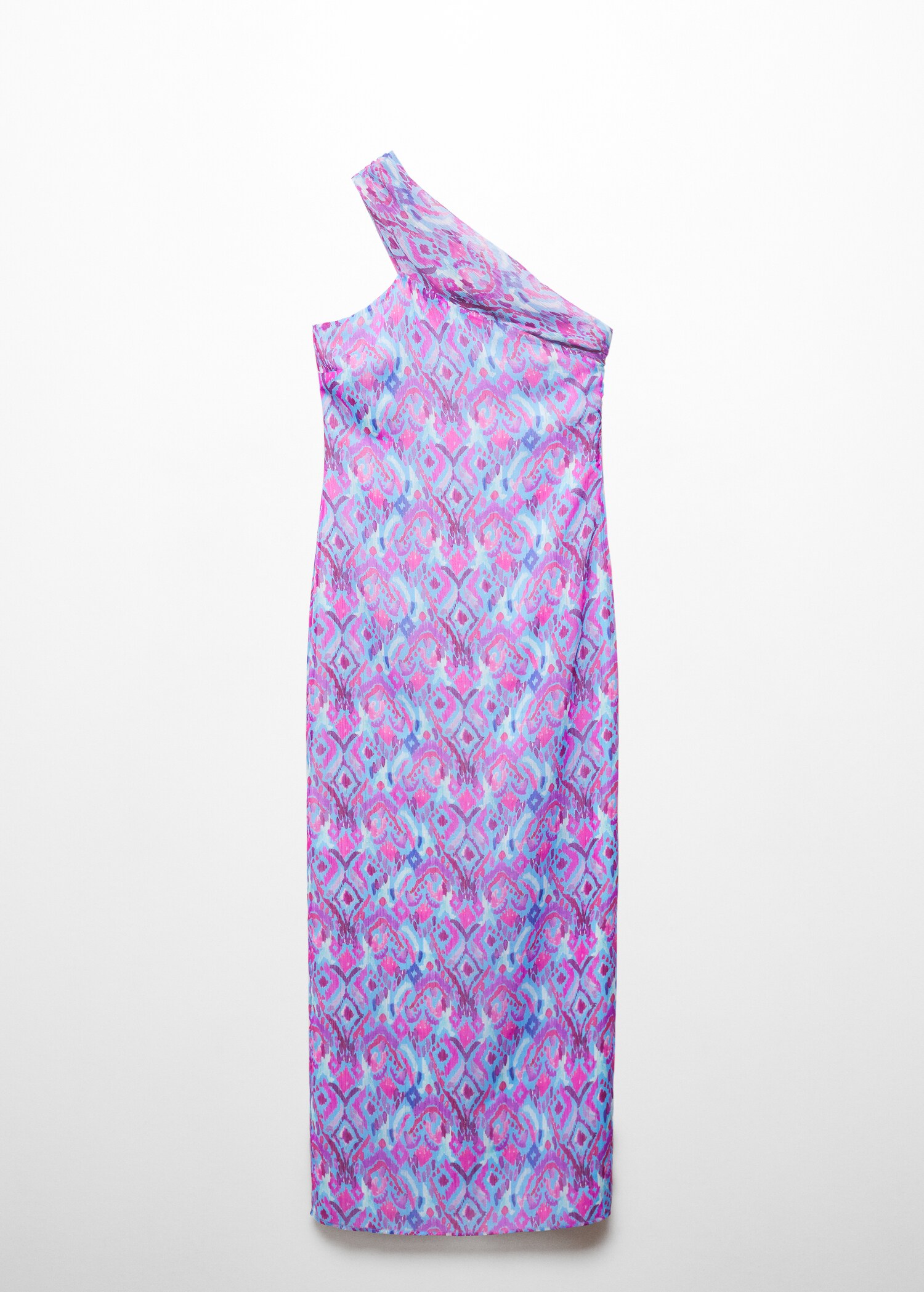 Printed asymmetrical dress - Article without model