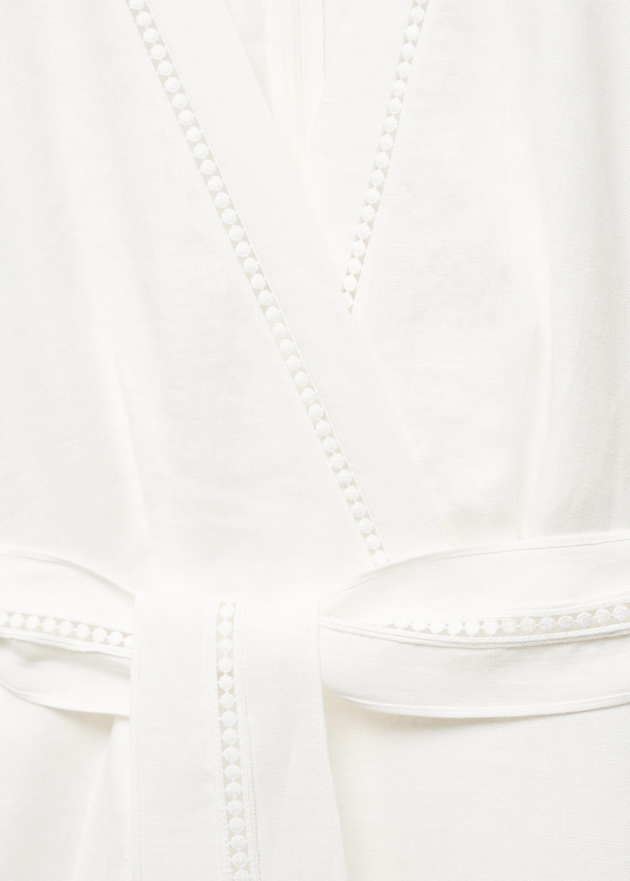 100% linen bow dress - Details of the article 8