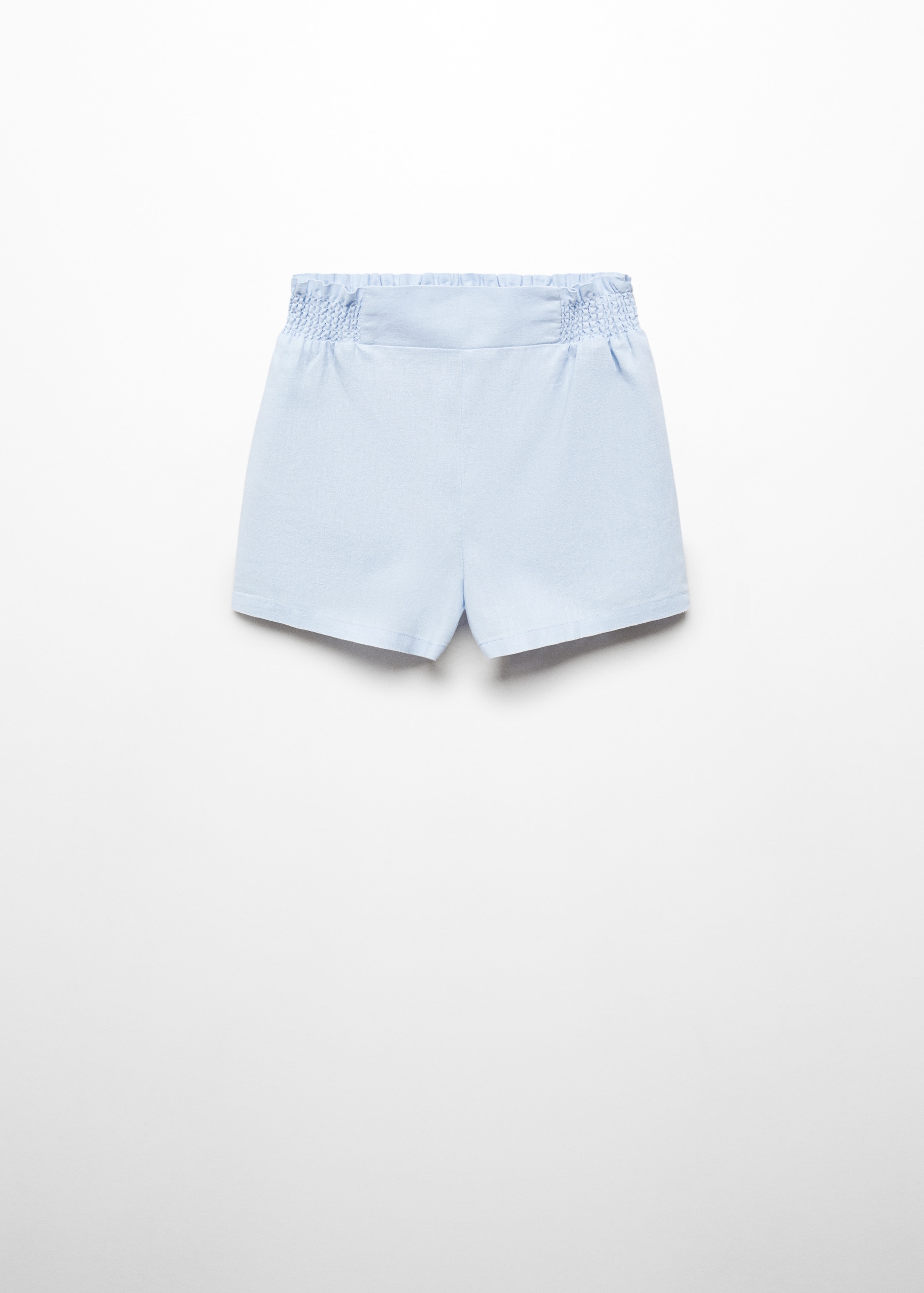 Linen shorts with drawstring waist - Article without model