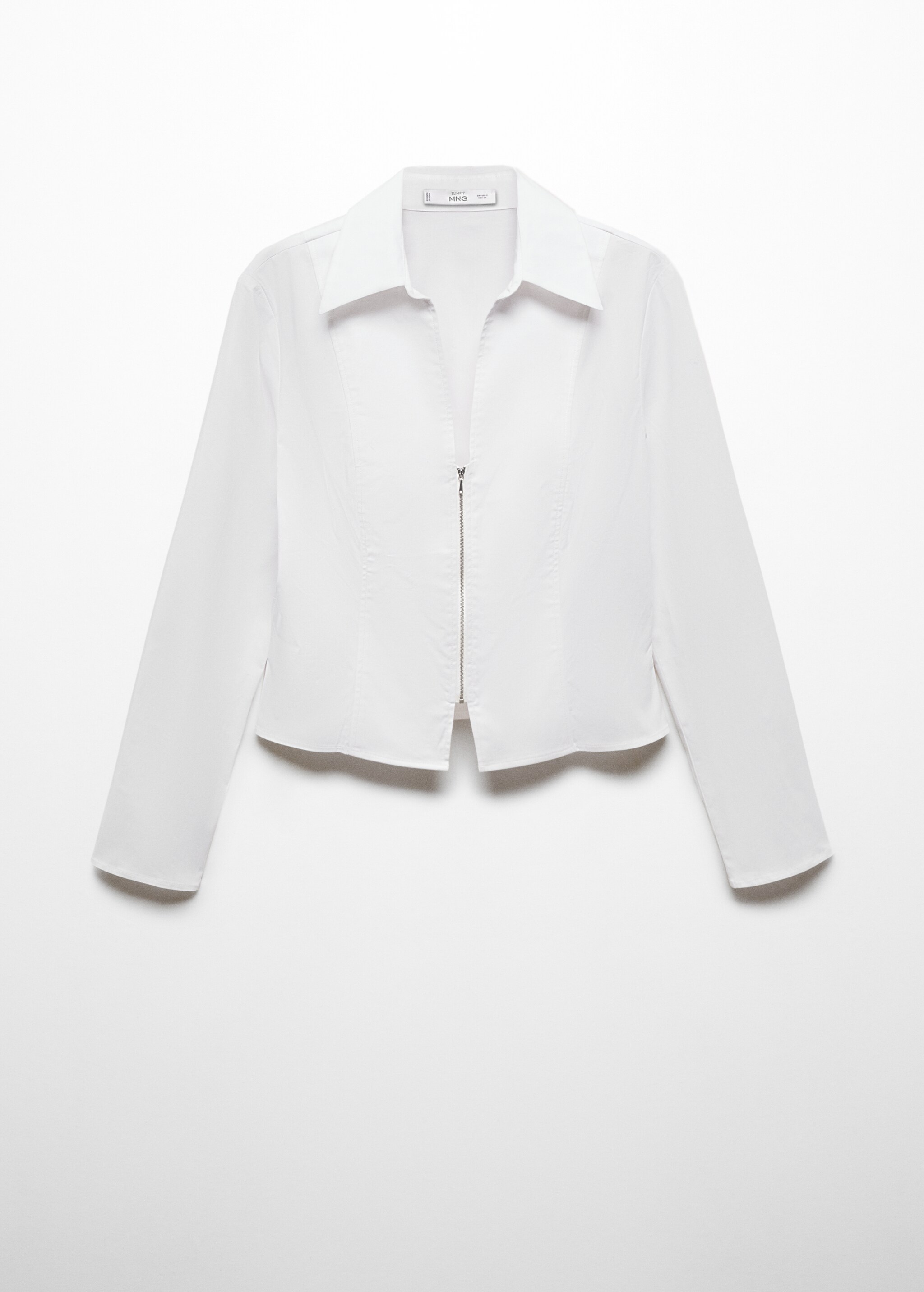 Fitted cotton zipper shirt - Artigo sem modelo