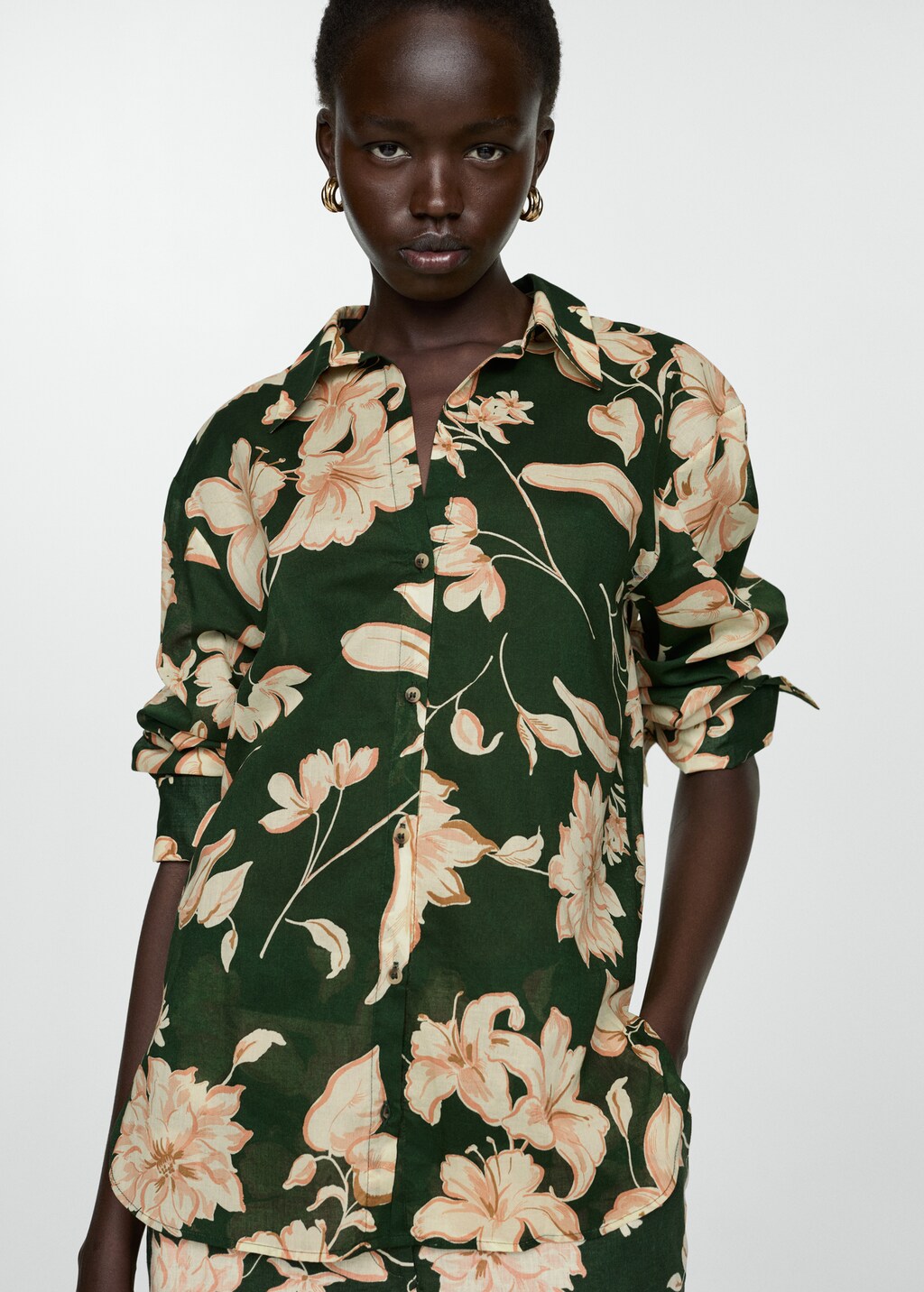 Cotton flower shirt Cotton flower shirt