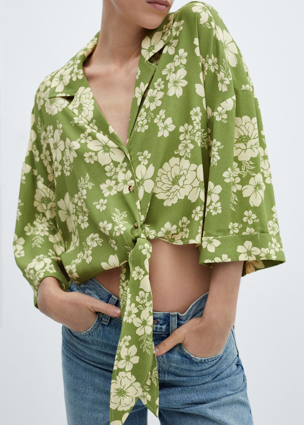 Chemisier fleuri mango sale