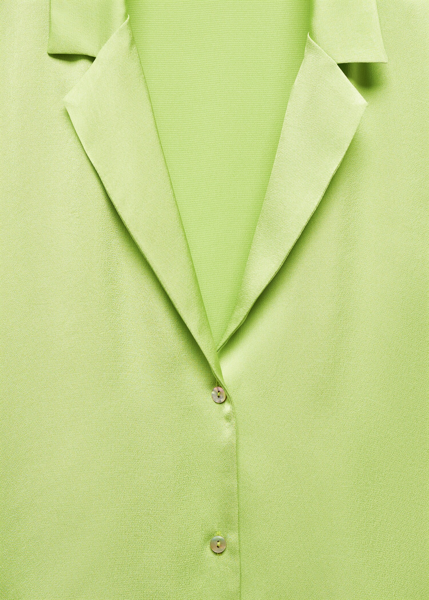 Short-sleeved satin shirt - Details of the article 8