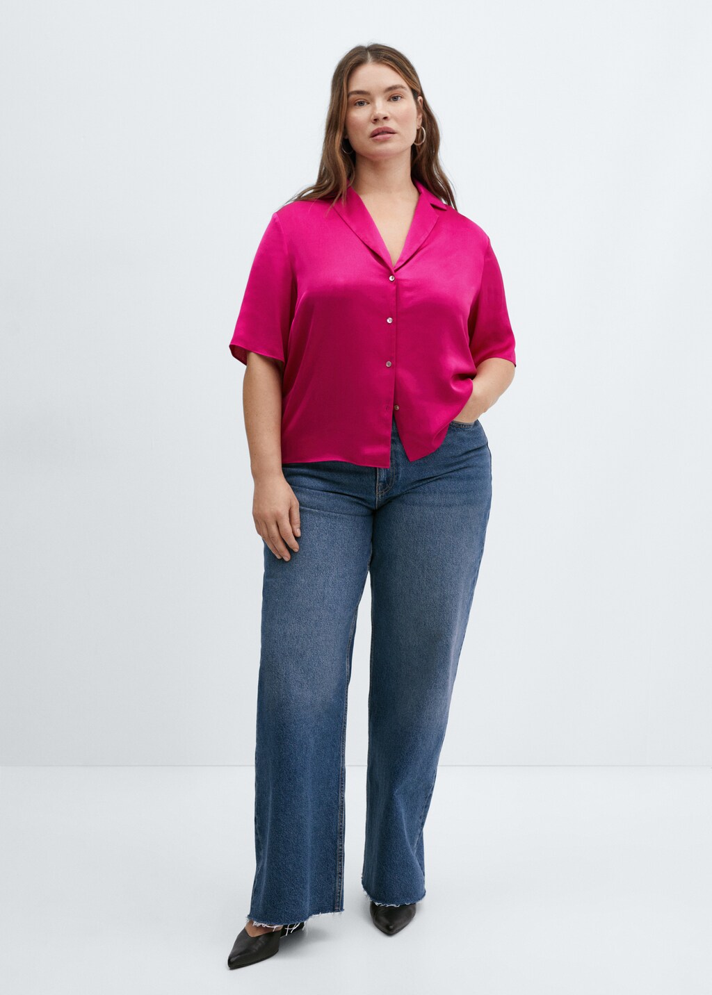 Mango camisas mujer manga corta hotsell
