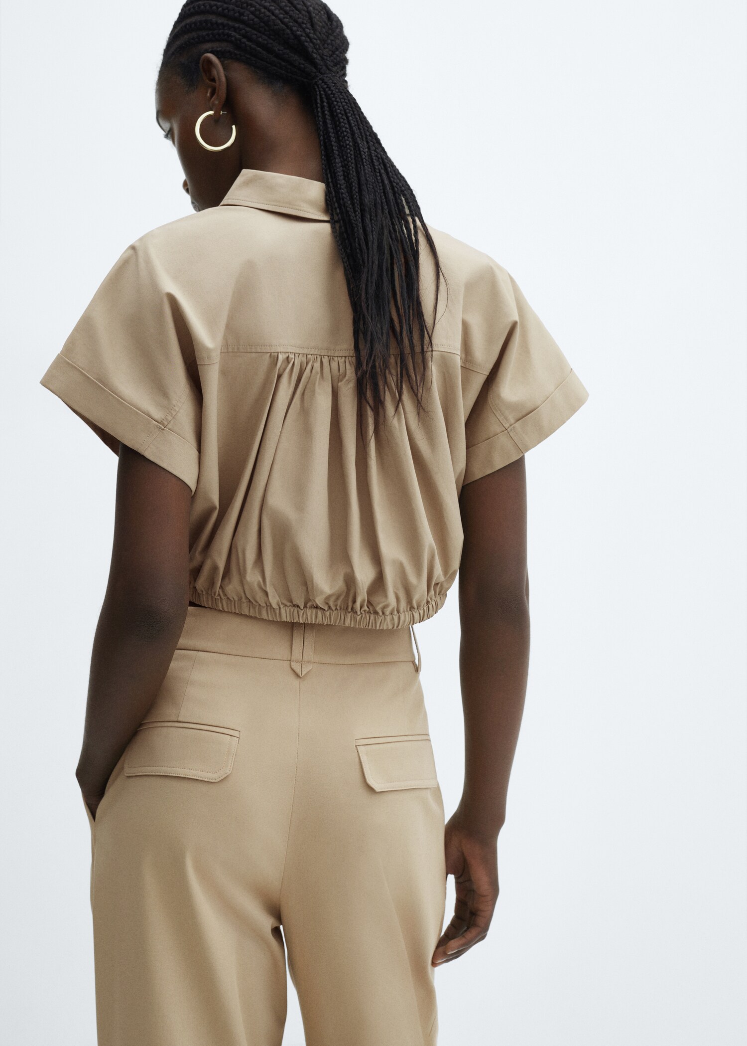 Chemise crop base réglable - Verso de l’article
