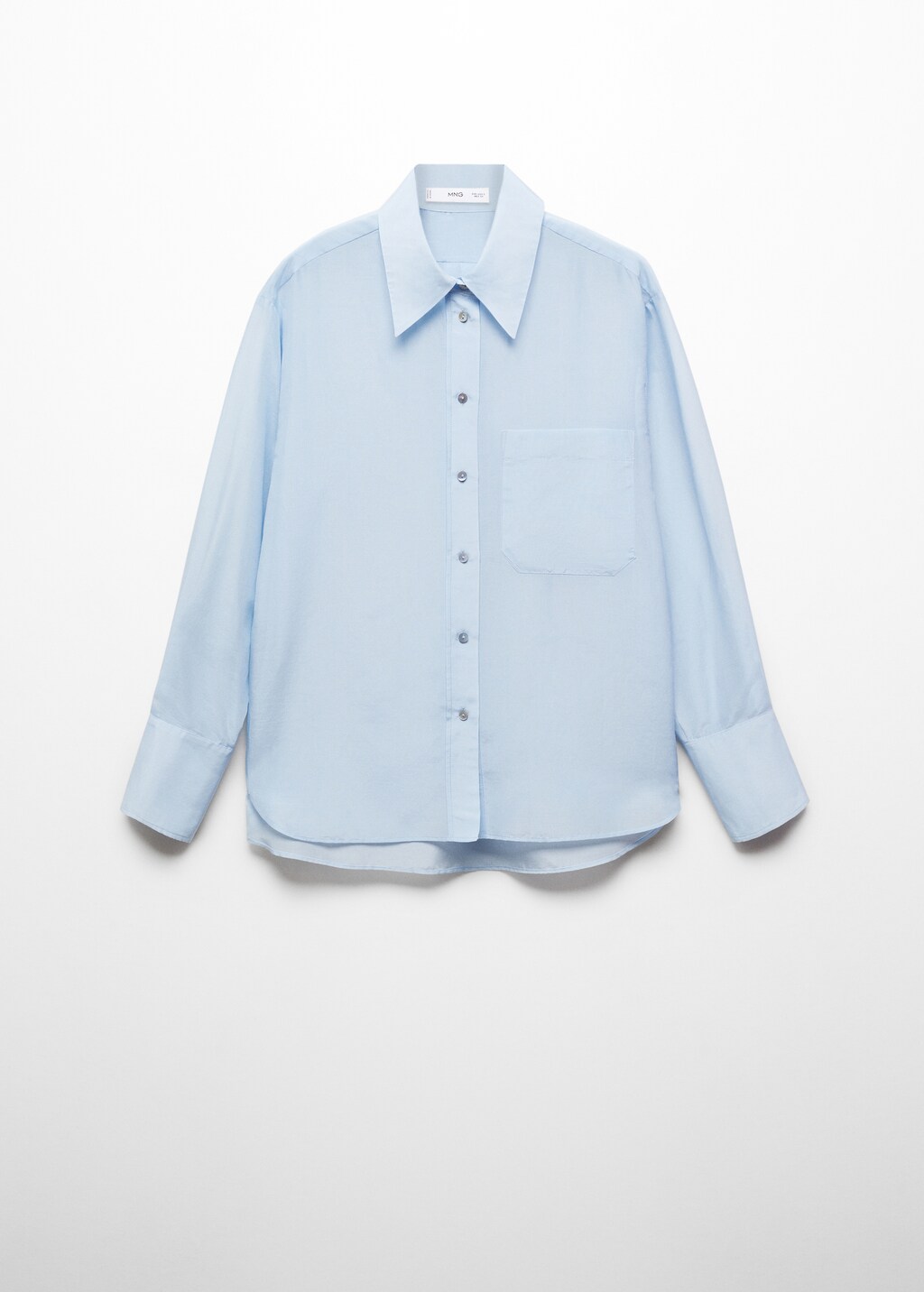 Oversized silk cotton shirt - image 5