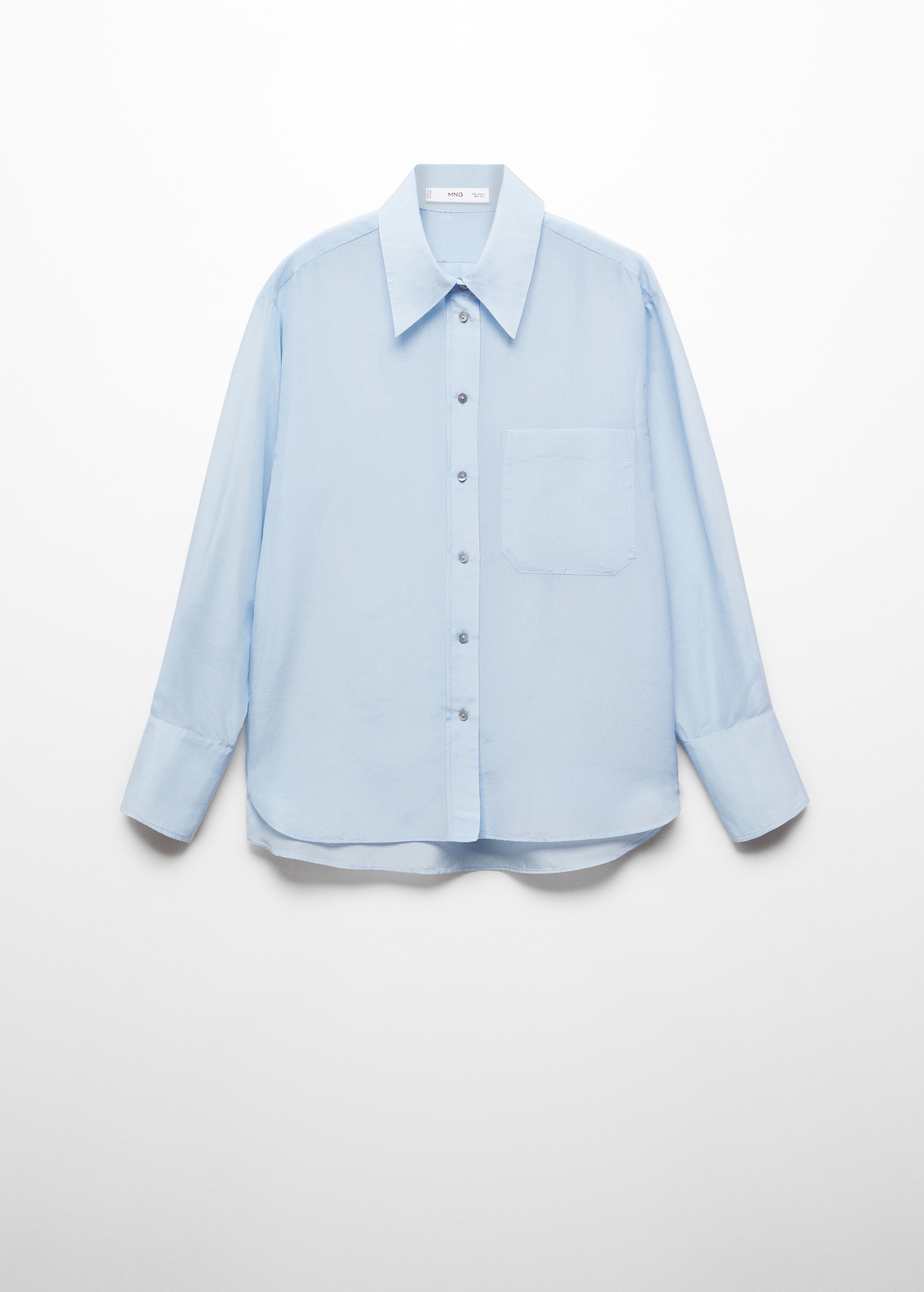 Camisa de algodão e seda oversize - Artigo sem modelo
