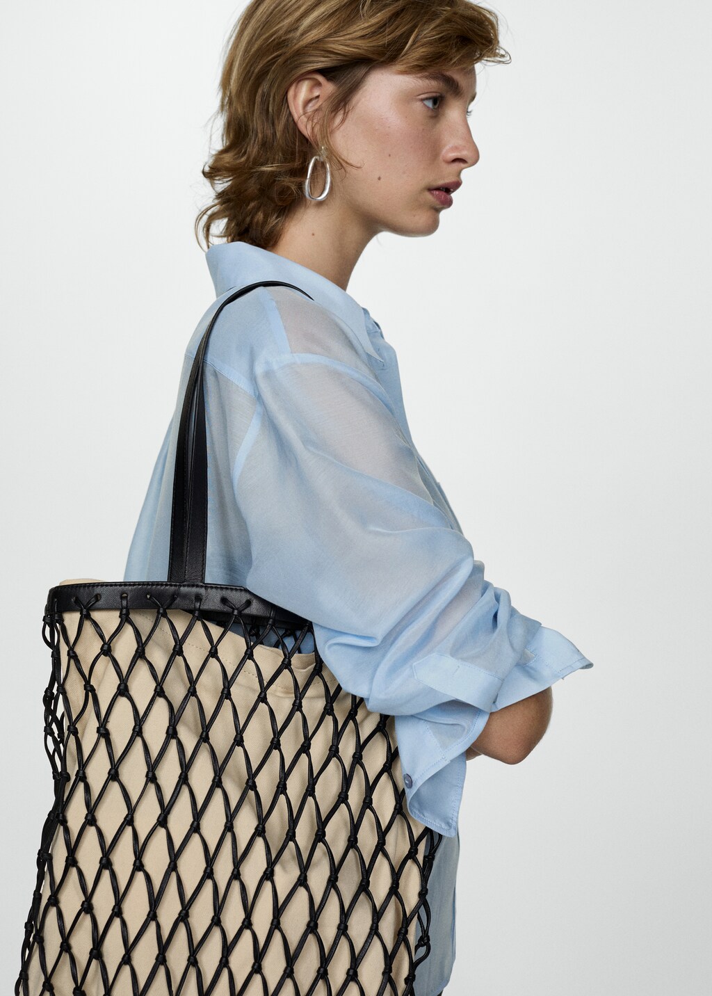 Oversized silk cotton shirt - image 4