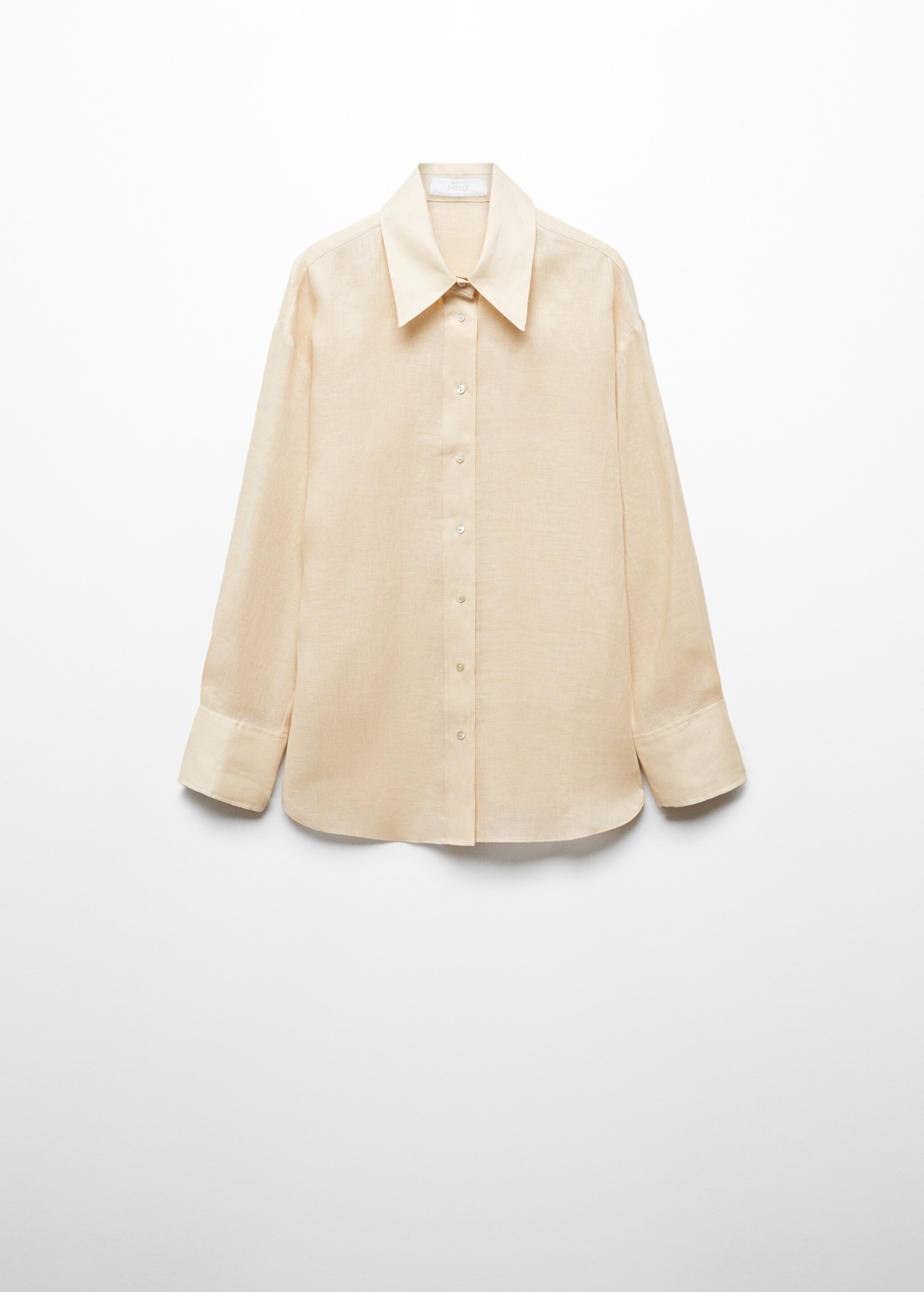 Linnen blouse met strikdetail - Artikel zonder model