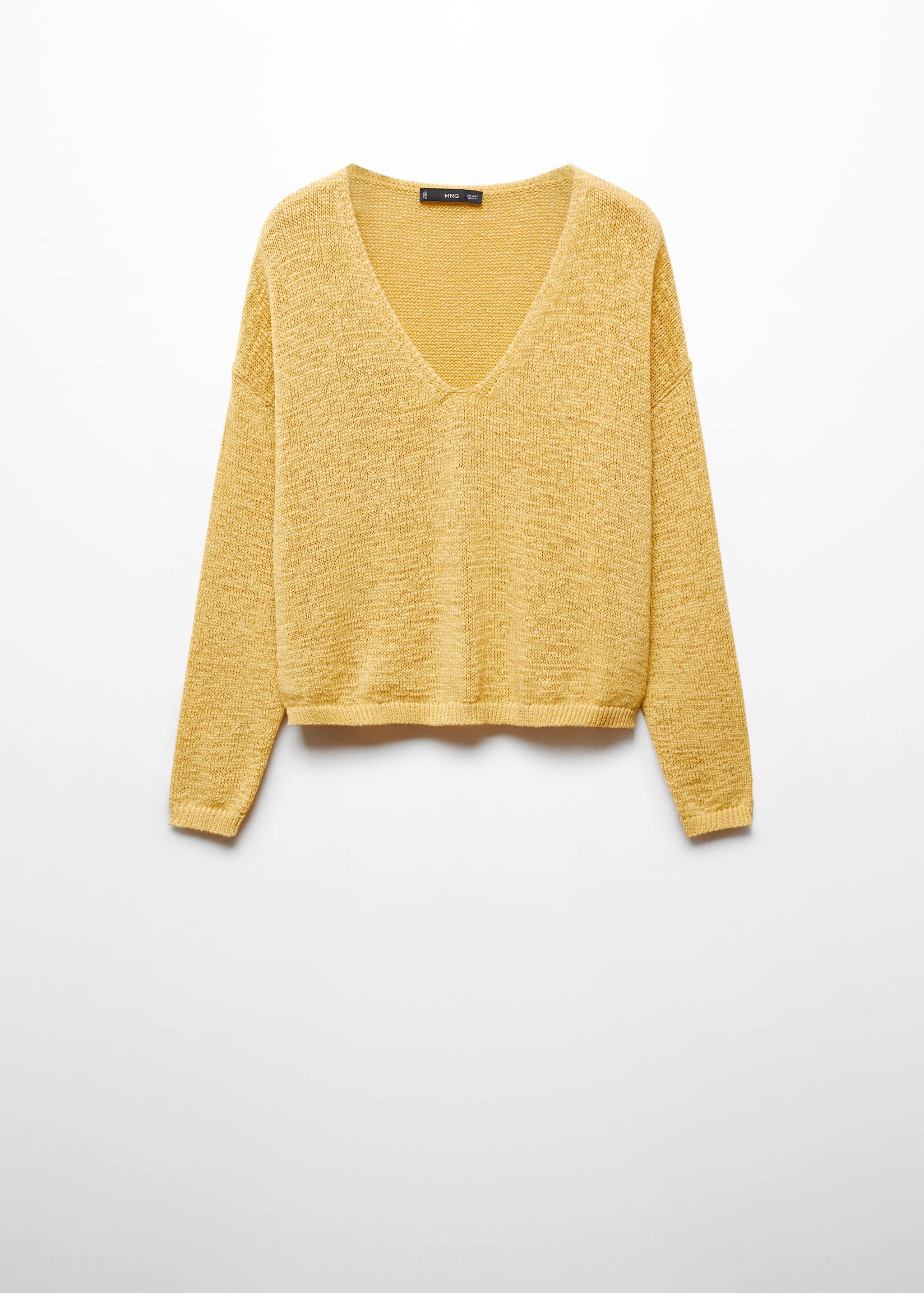 Fine-knit V-neck sweater - Article without model