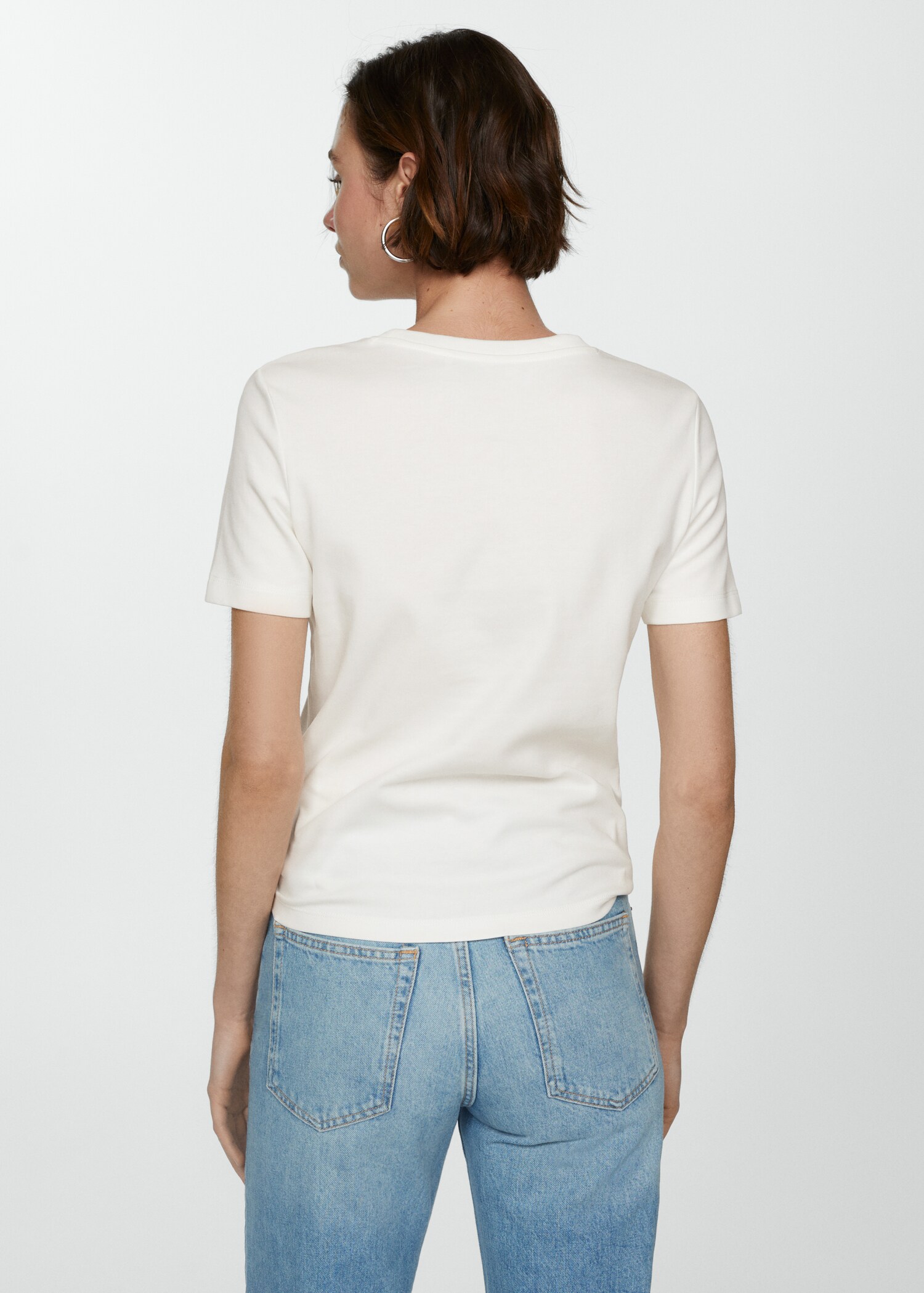 100% cotton t-shirt with printed message - Reverse of the article