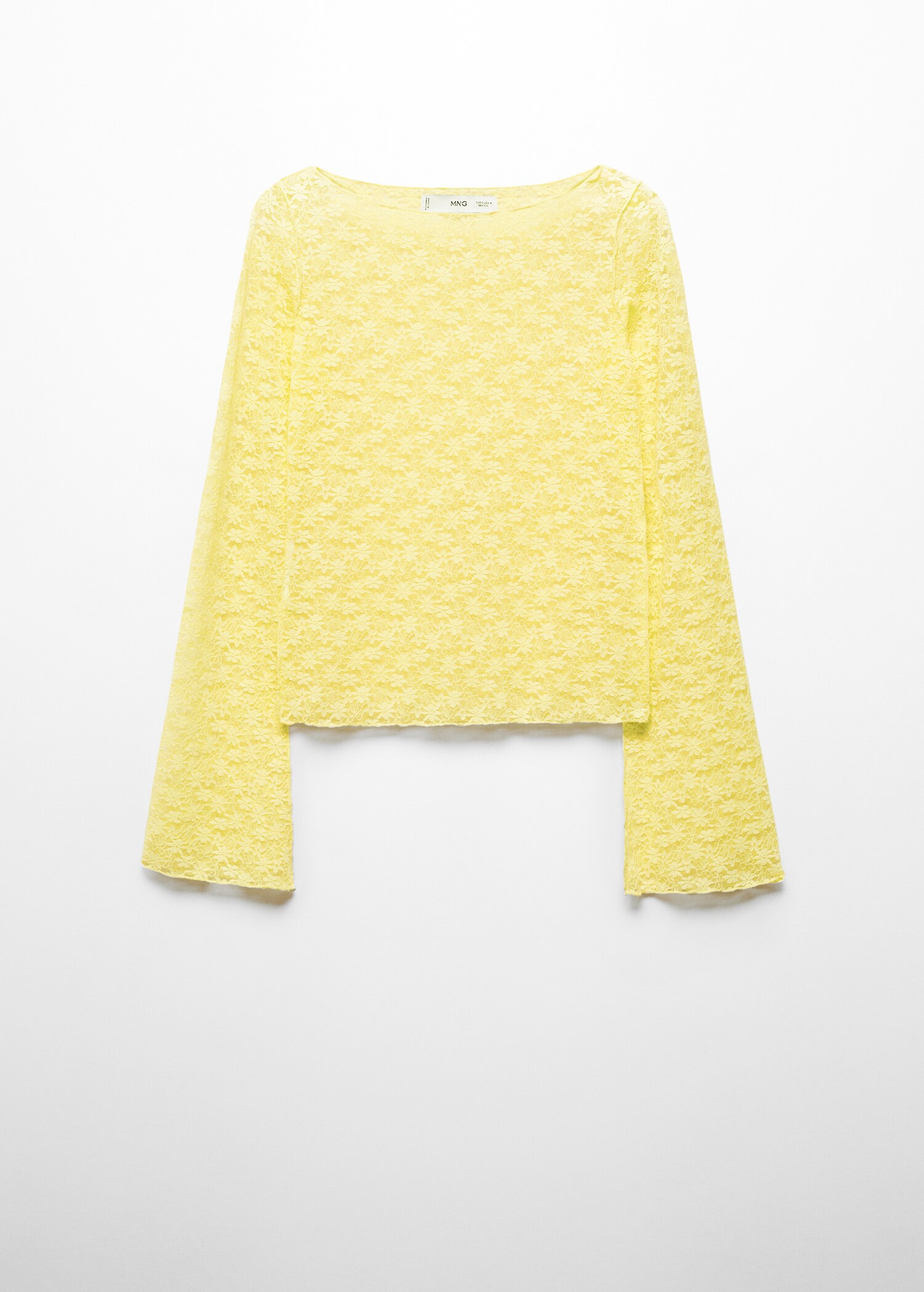 Floral lace T-shirt - Article without model